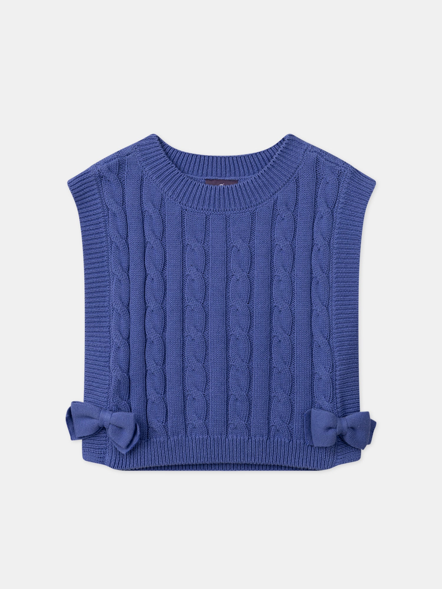 Pull torsadé sans manches