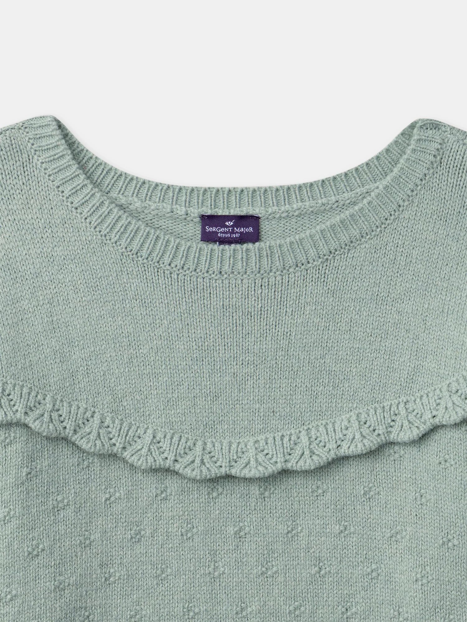 Pull vert amande Fille - Image 5