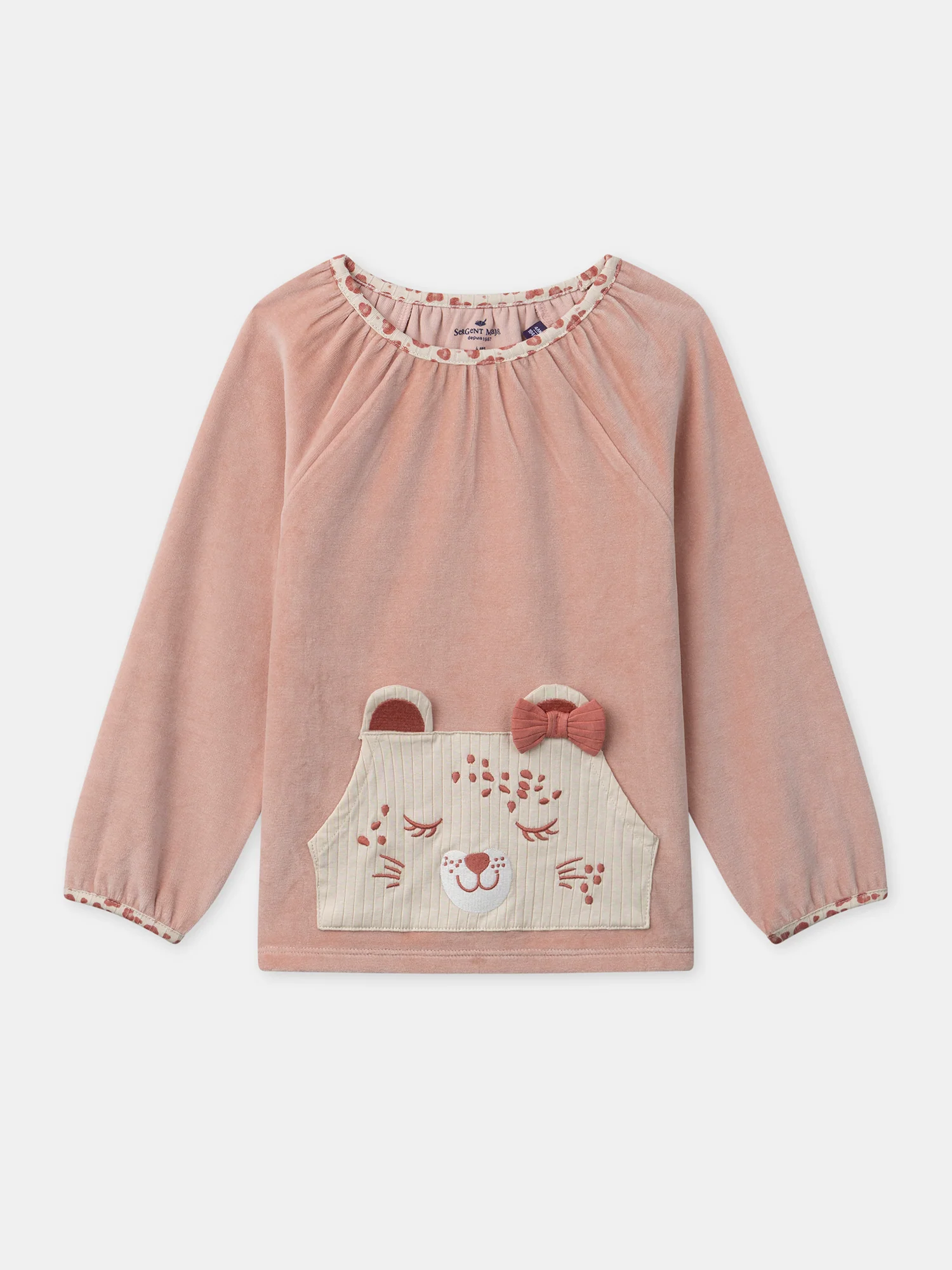 Pyjama beige imprimé léopard Fille - Image 4