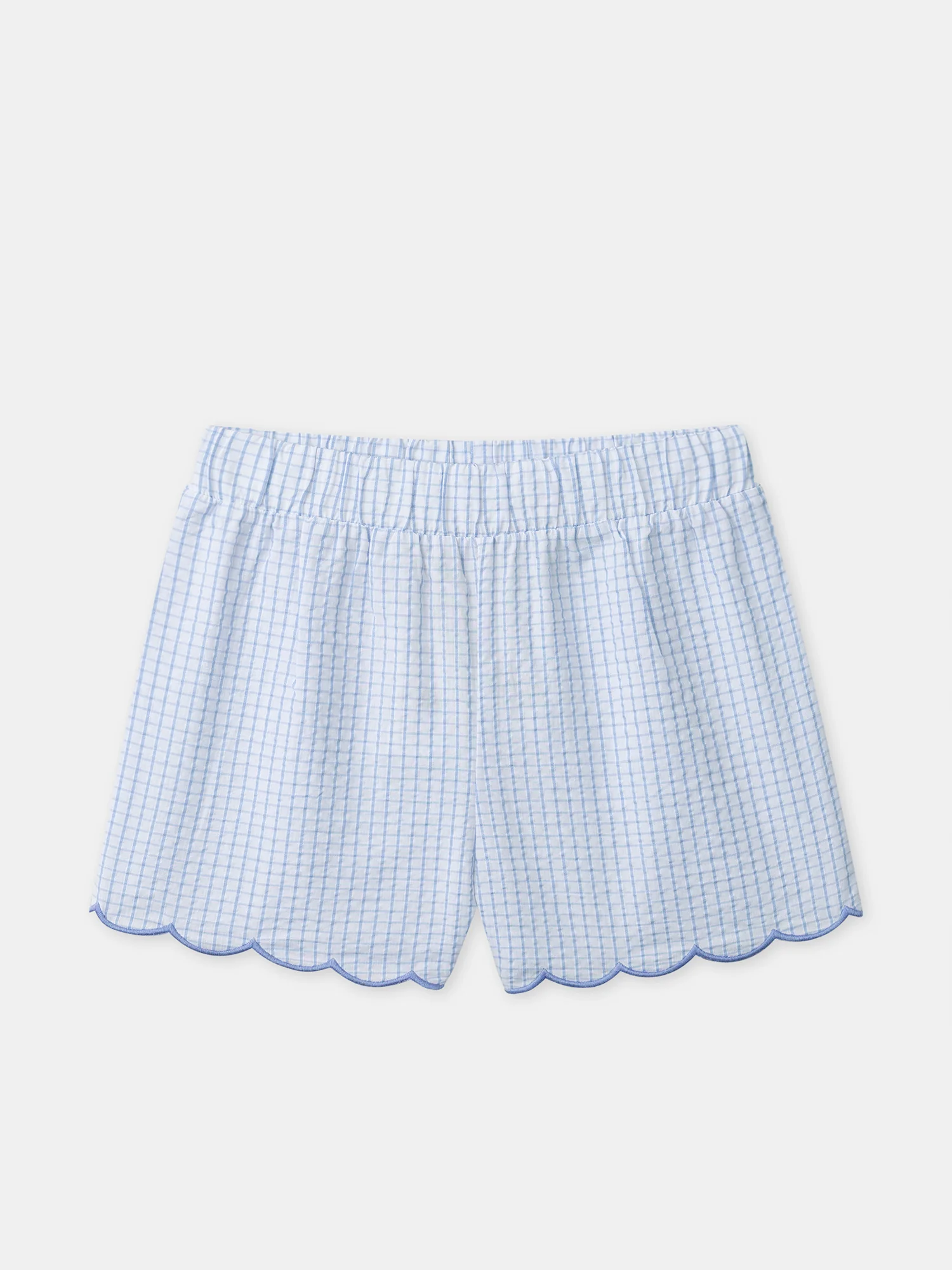 Pyjama bleu et à carreaux Fille - Image 5