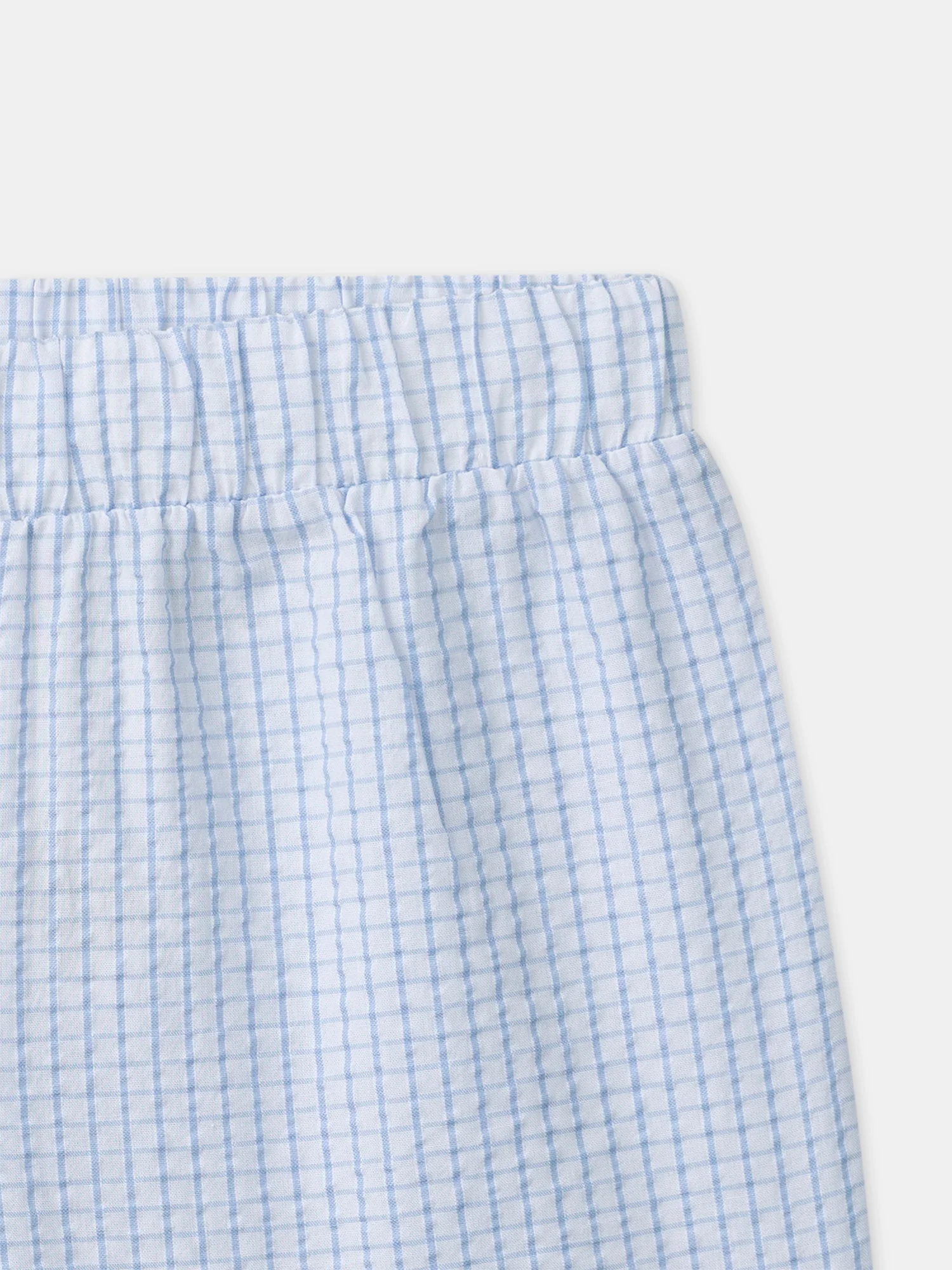 Pyjama bleu et à carreaux Fille - Image 6