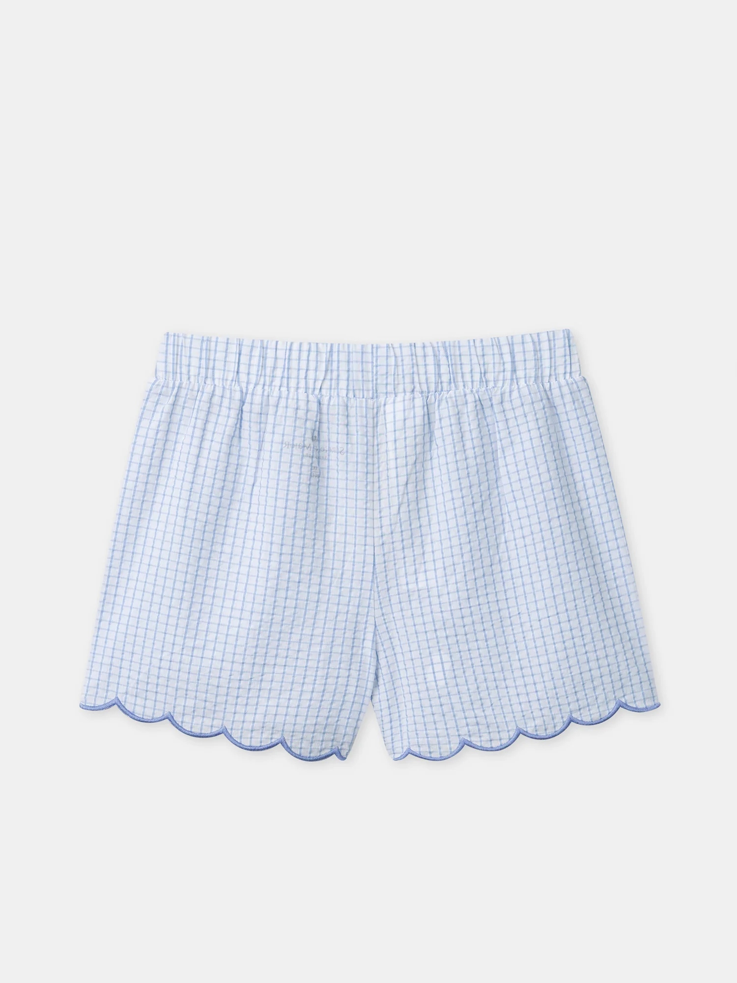 Pyjama bleu et à carreaux Fille - Image 7