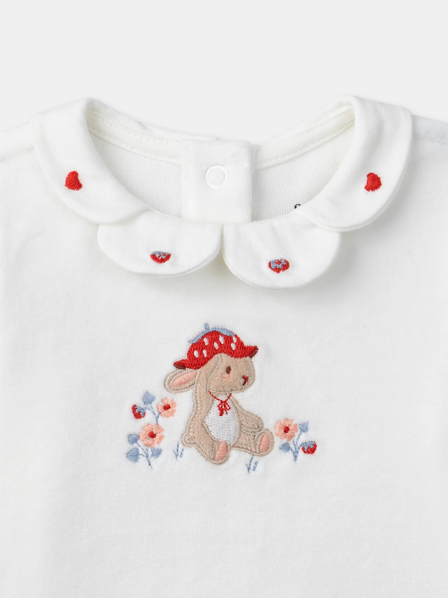 Pyjama à broderie lapin et imprimé fleuri Bébé Fille - Image 3