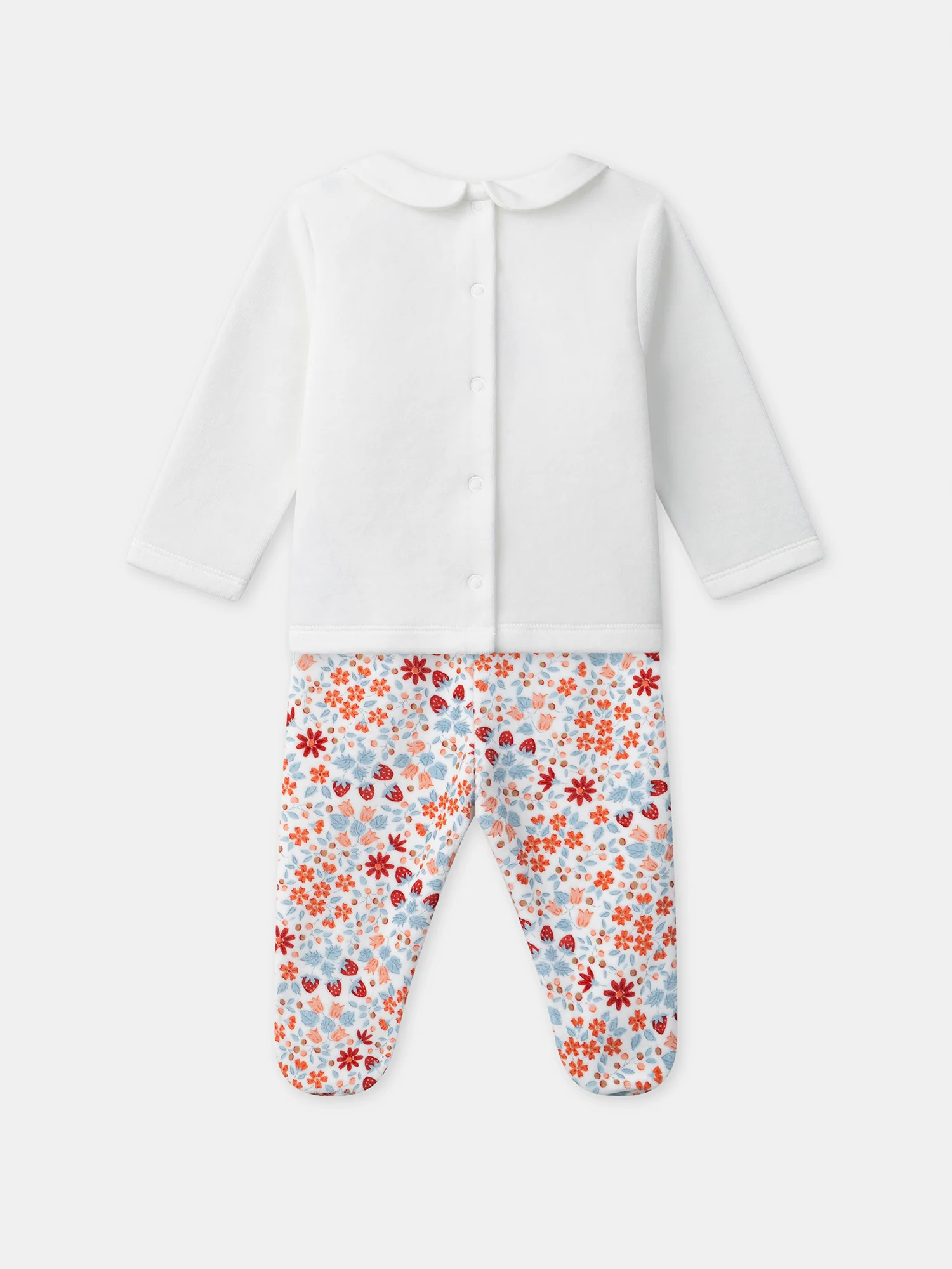 Pyjama à broderie lapin et imprimé fleuri Bébé Fille - Image 9