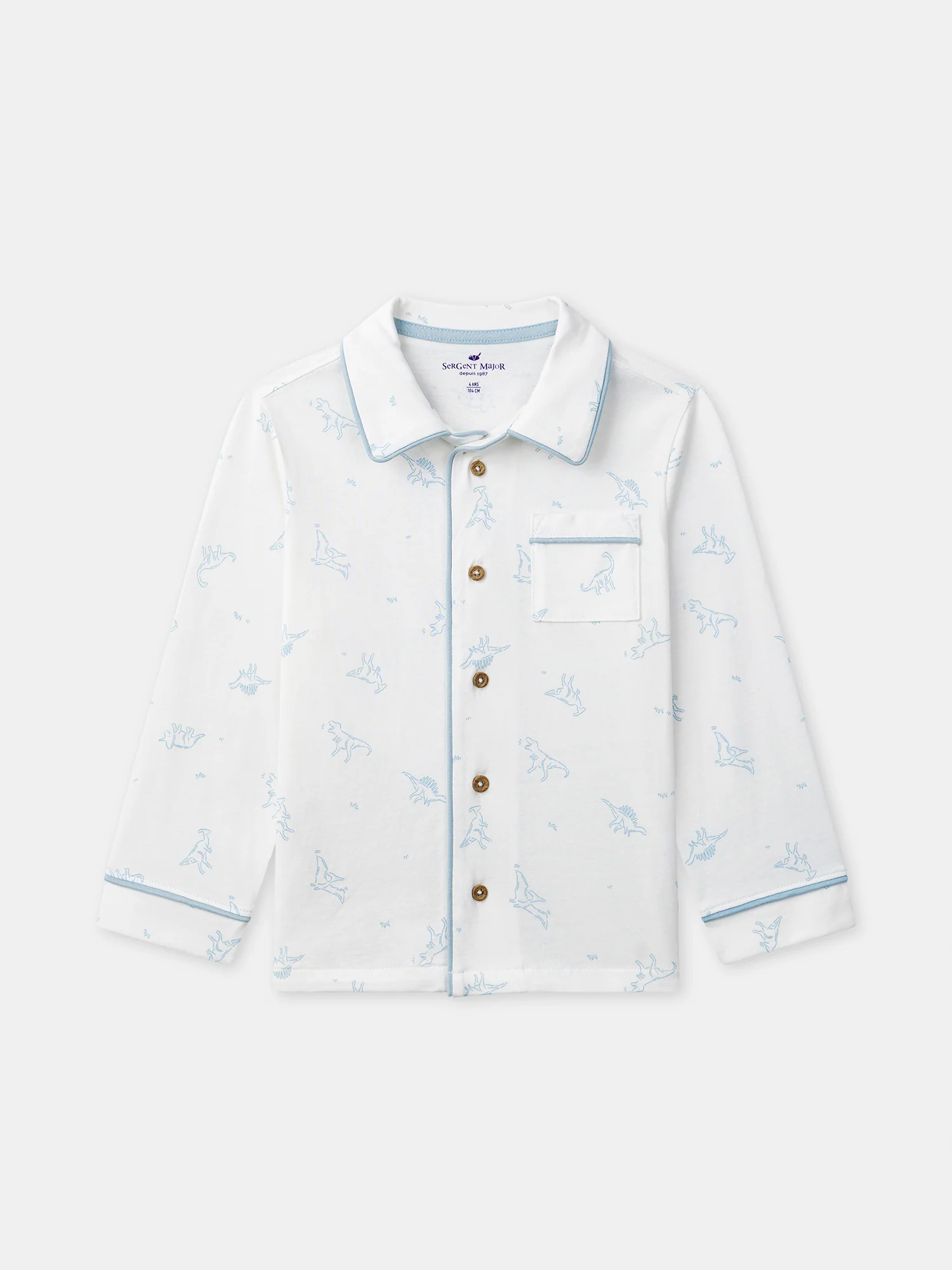 Pyjama écru imprimé dinosaures Garçon - Image 2