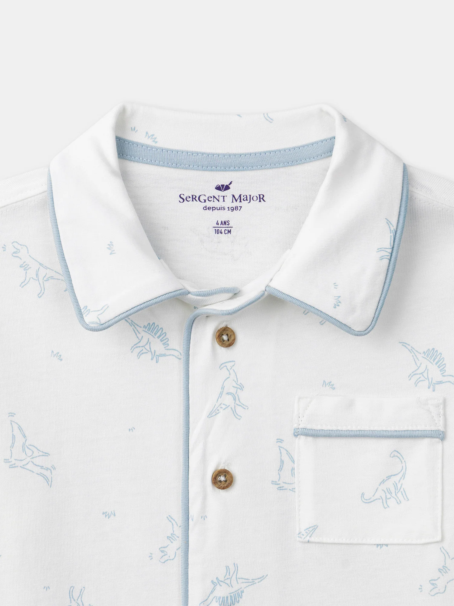 Pyjama écru imprimé dinosaures Garçon - Image 3