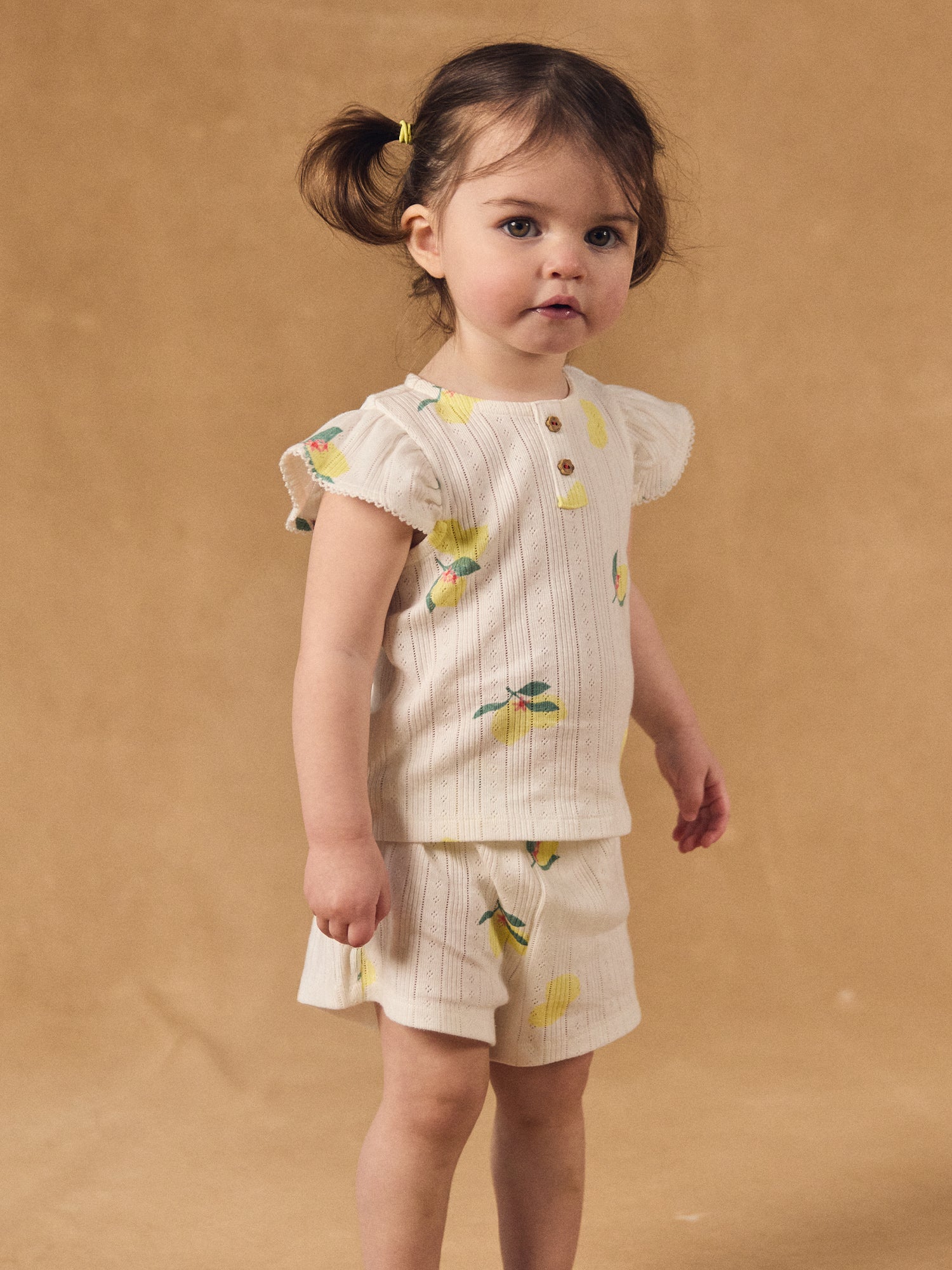 Pyjama écru imprimé citrons Bébé Fille - Image 2