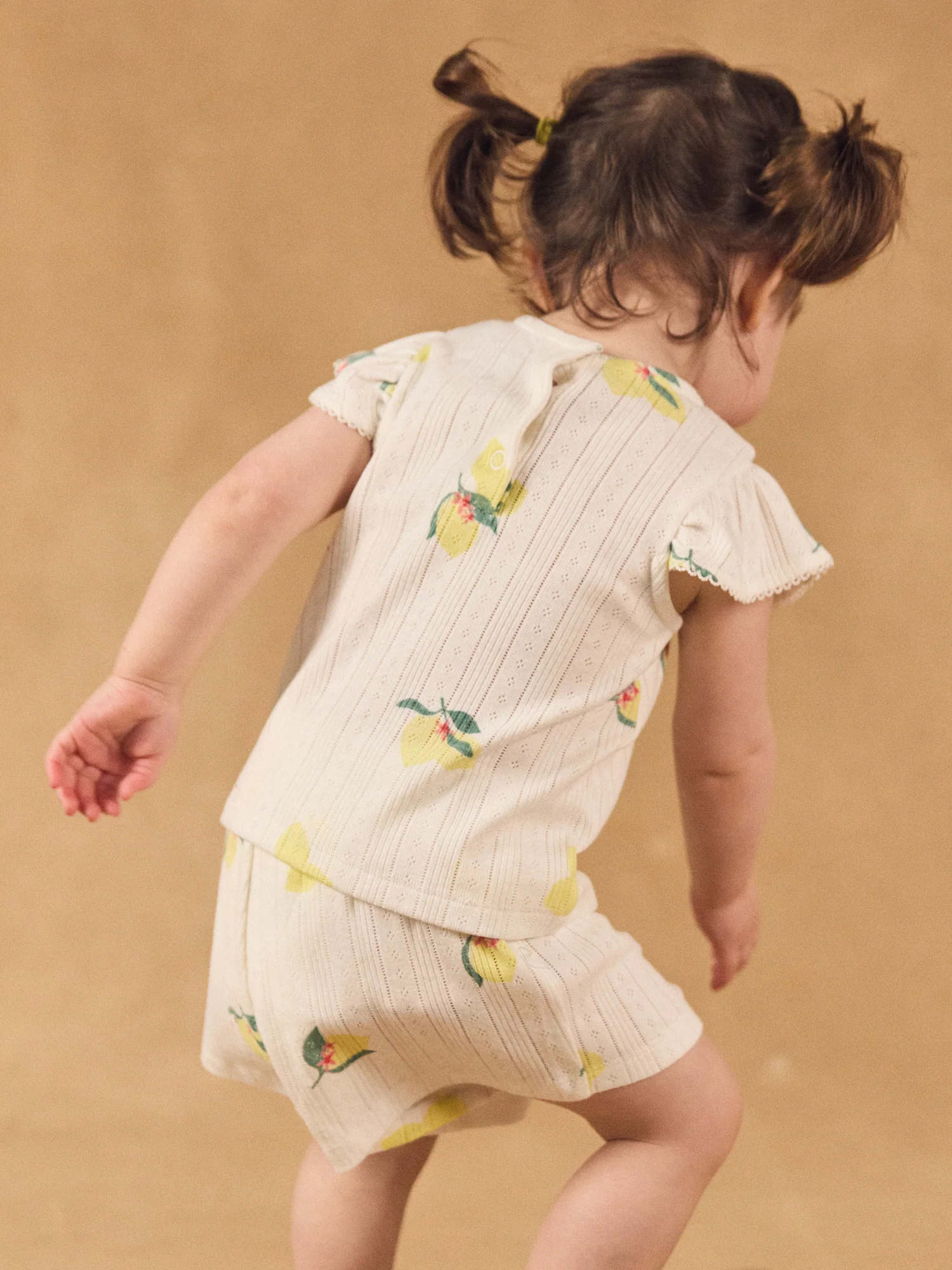 Pyjama écru imprimé citrons Bébé Fille - Image 4