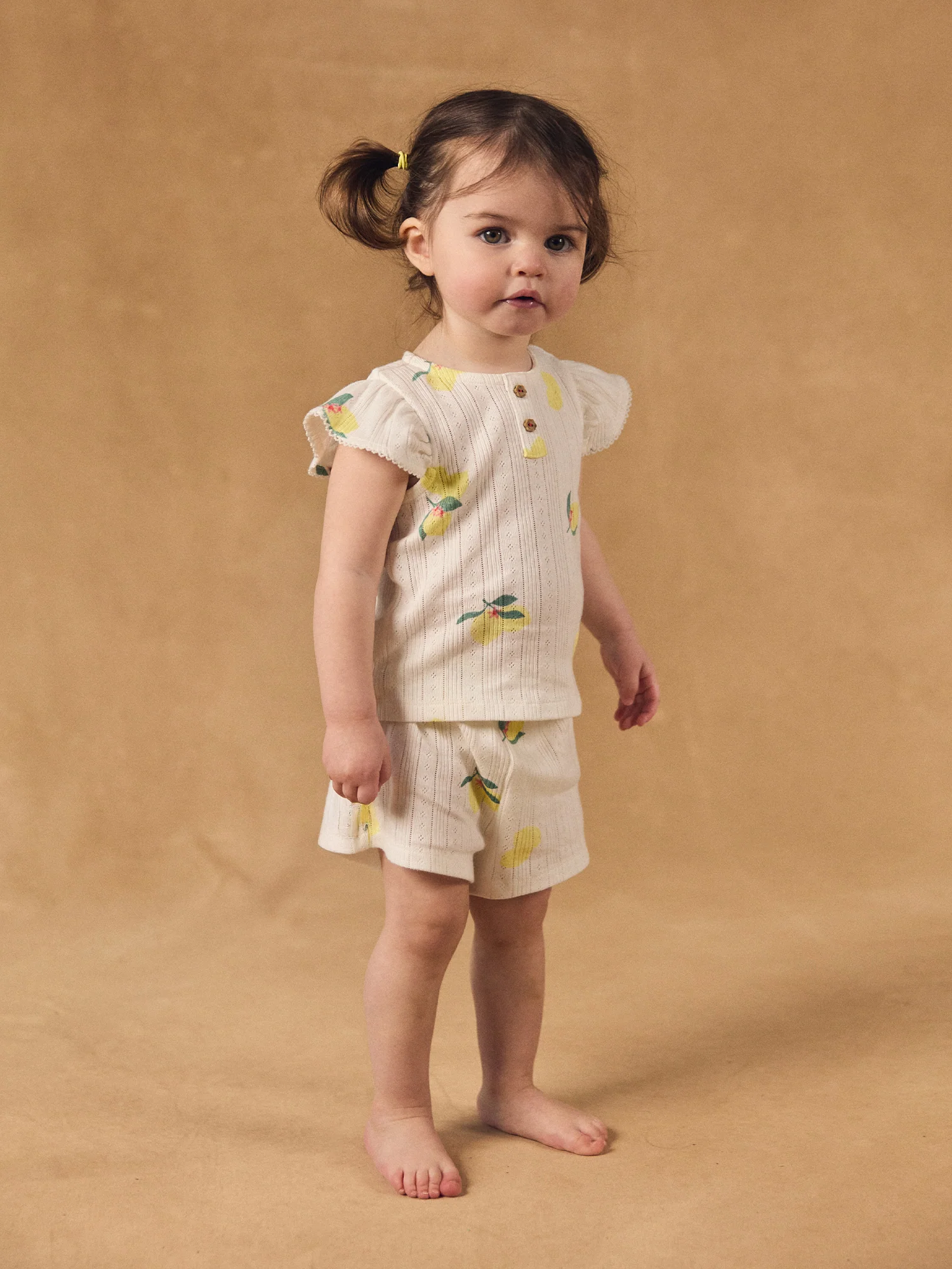 Pyjama écru imprimé citrons Bébé Fille - Image 5