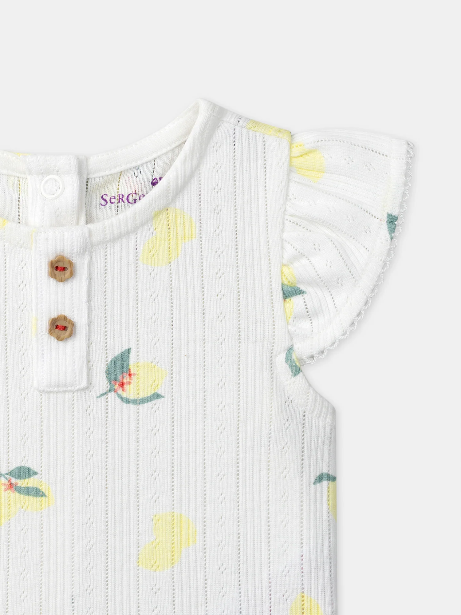 Pyjama écru imprimé citrons Bébé Fille - Image 7