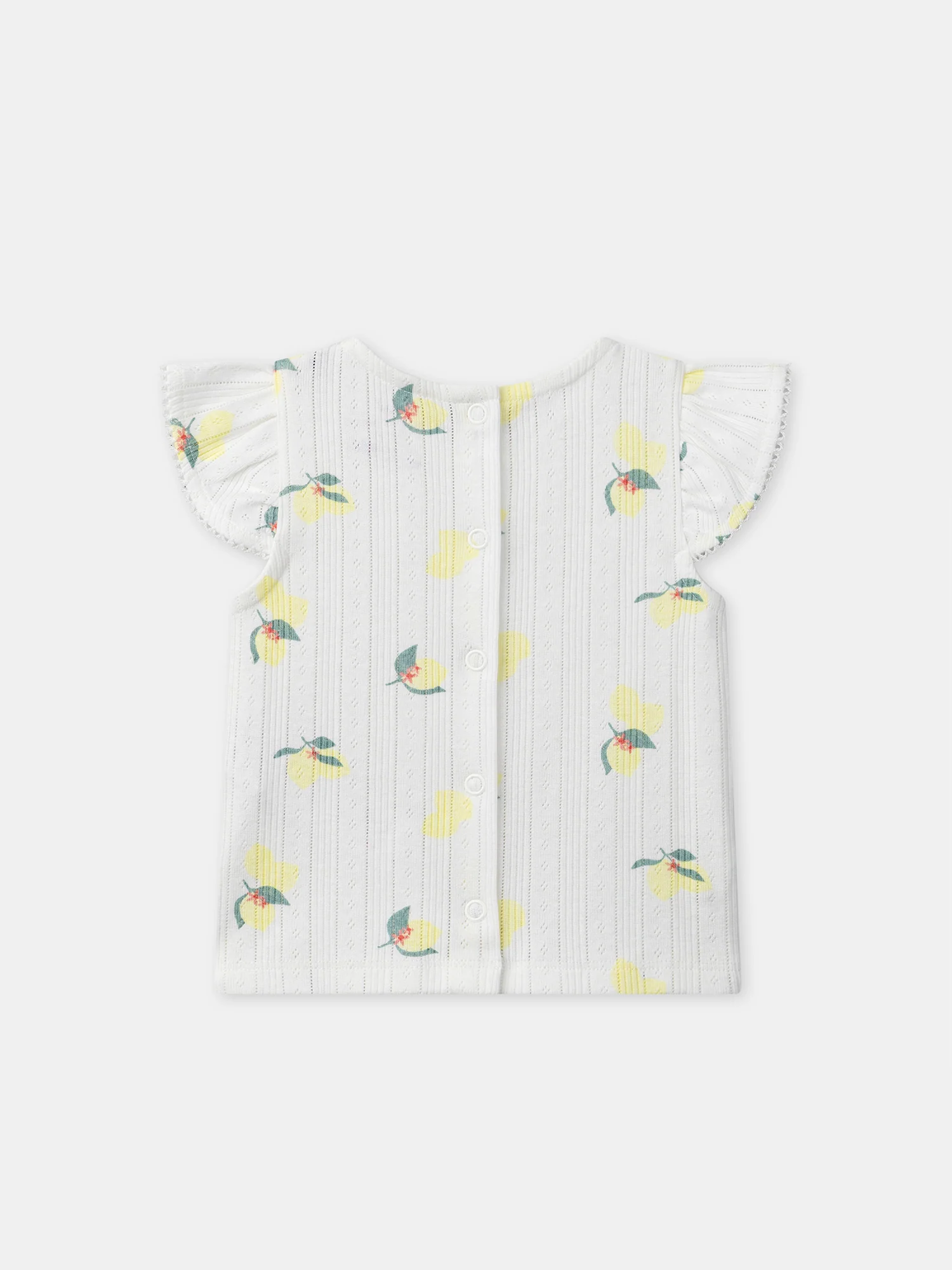Pyjama écru imprimé citrons Bébé Fille - Image 8