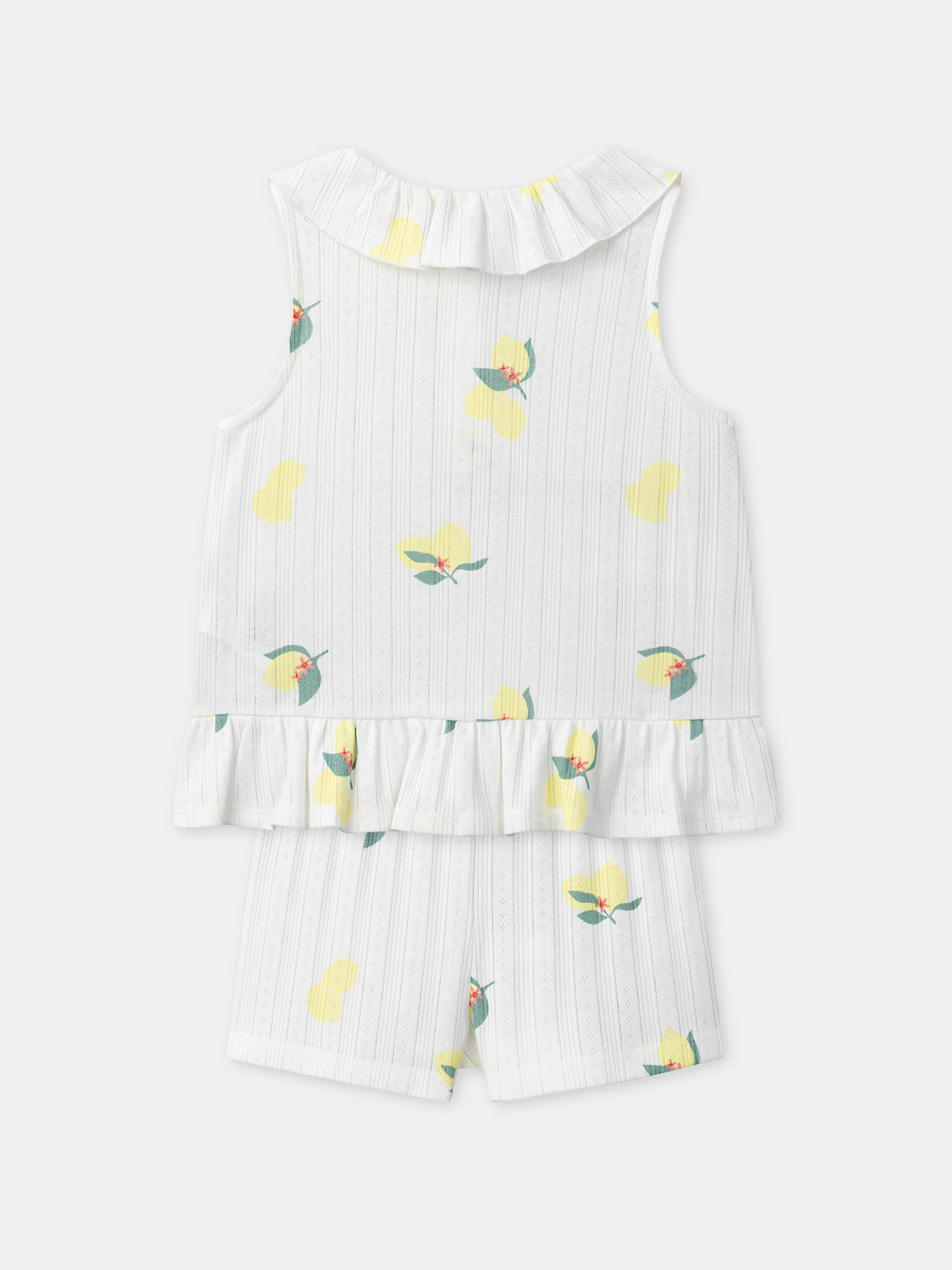 Pyjama écru imprimé citrons Fille - Image 12
