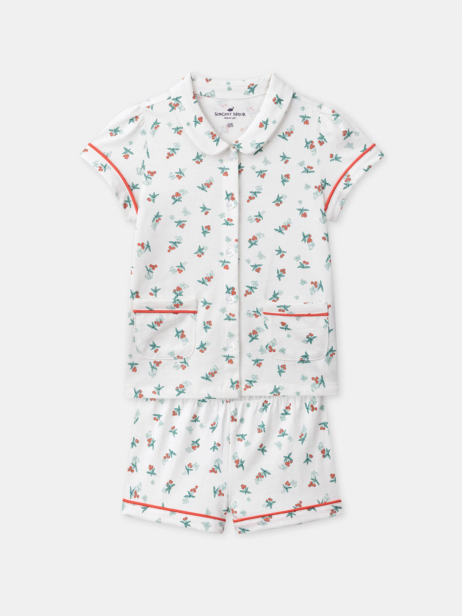 Pyjama imprimé cerises Fille