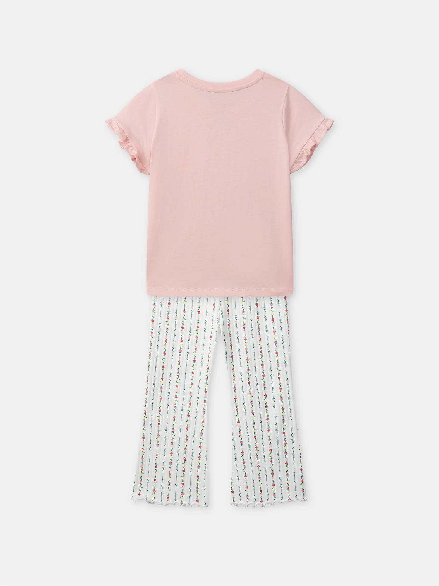 Pyjama rose et imprimé fleuri Fille - Image 8
