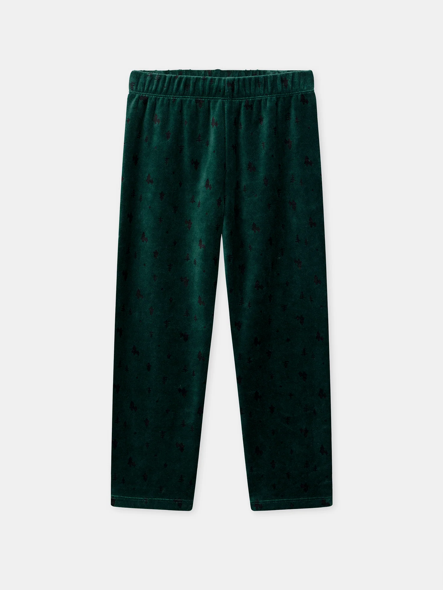 Pyjama vert foncé en velours Garçon - Image 5