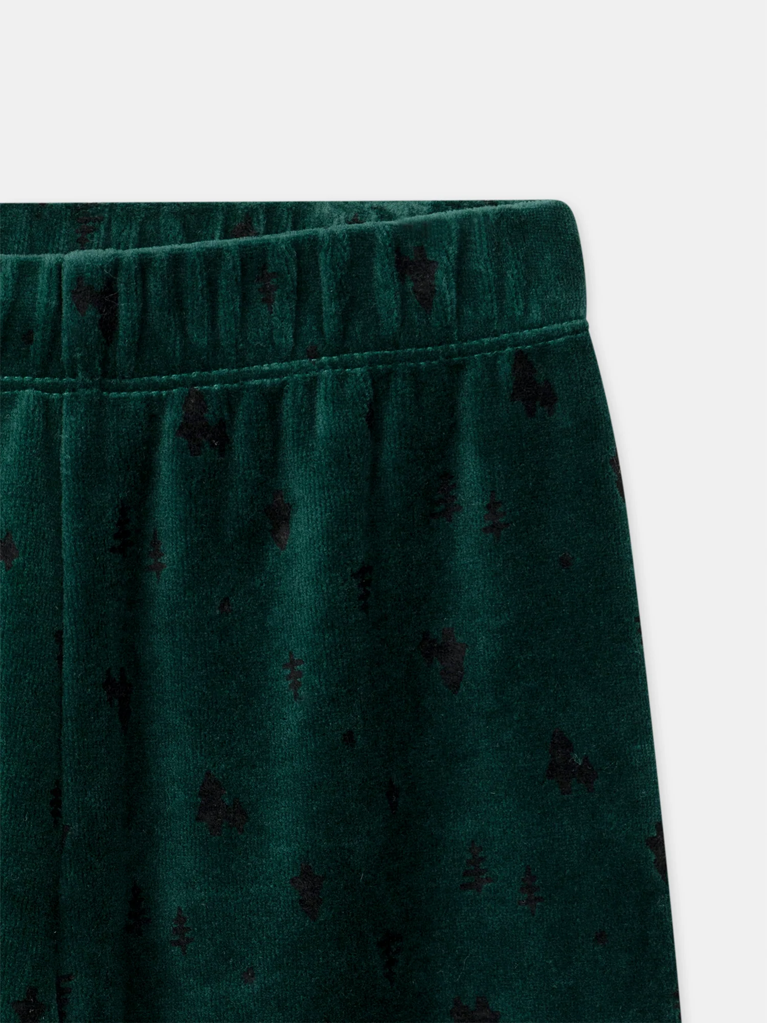 Pyjama vert foncé en velours Garçon - Image 6