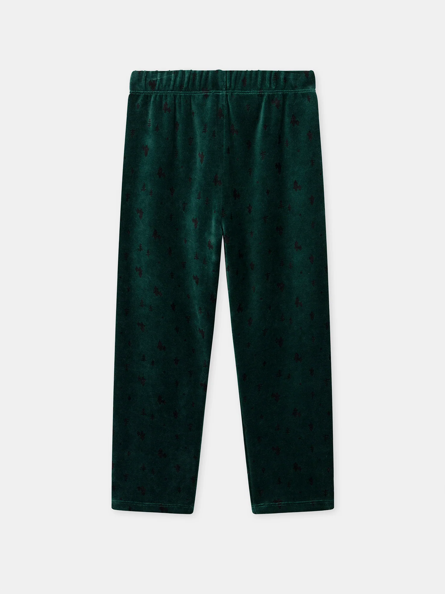 Pyjama vert foncé en velours Garçon - Image 7