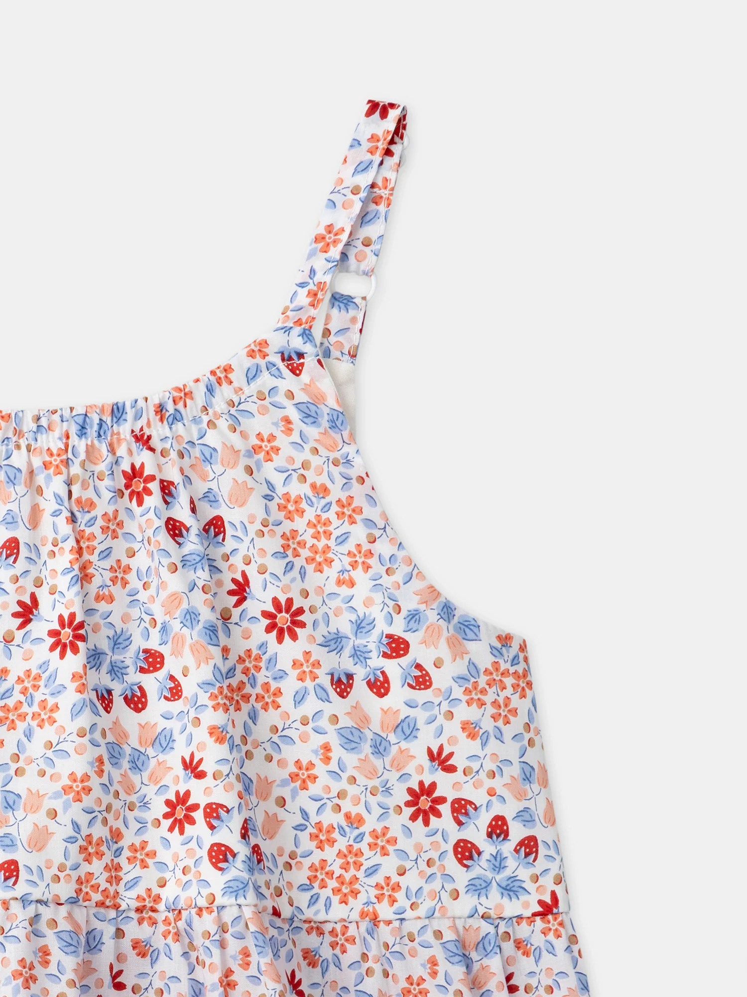 Robe à motifs fraises et fleurs Fille - Image 6