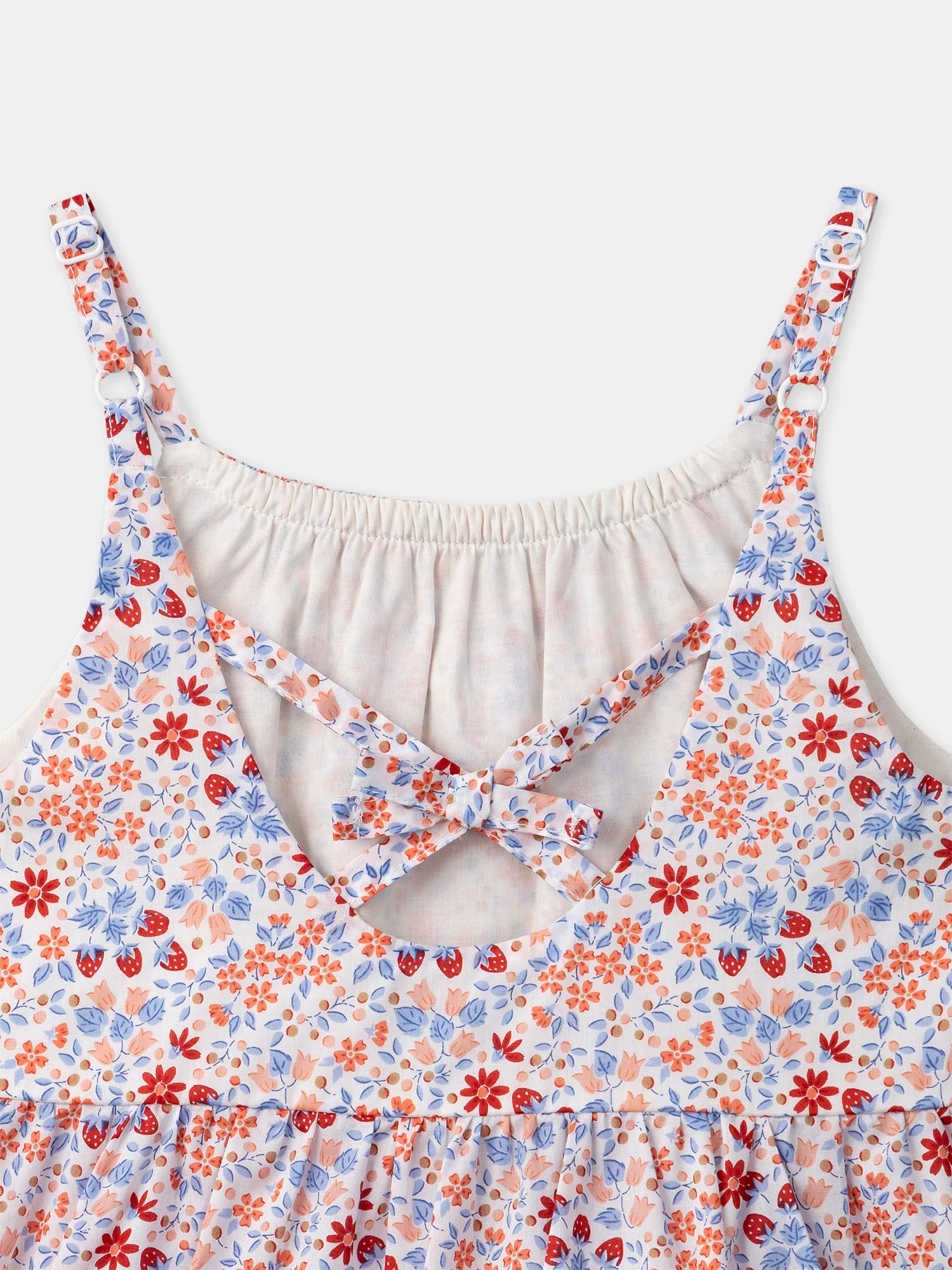 Robe à motifs fraises et fleurs Fille - Image 7