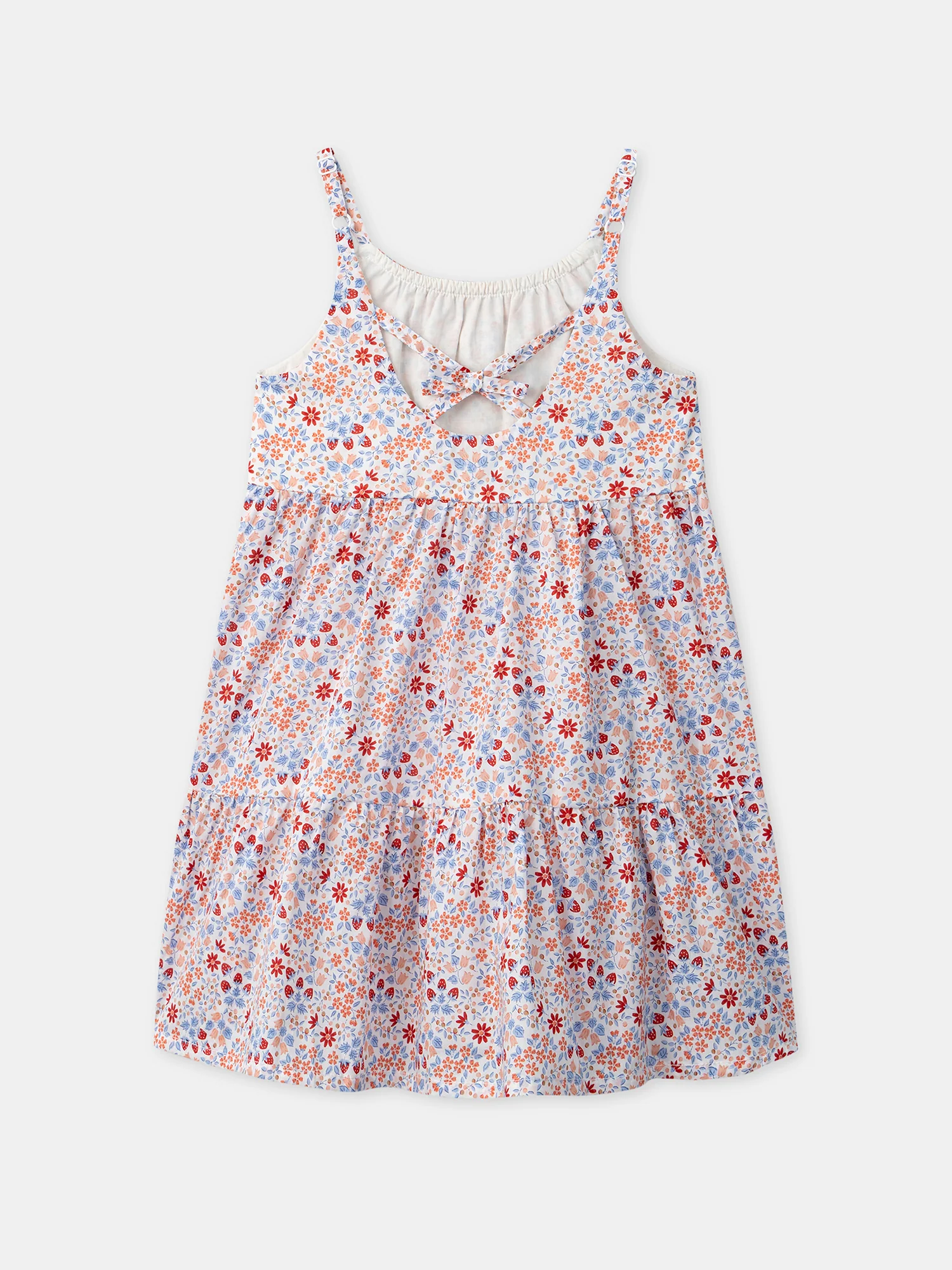 Robe à motifs fraises et fleurs Fille - Image 8