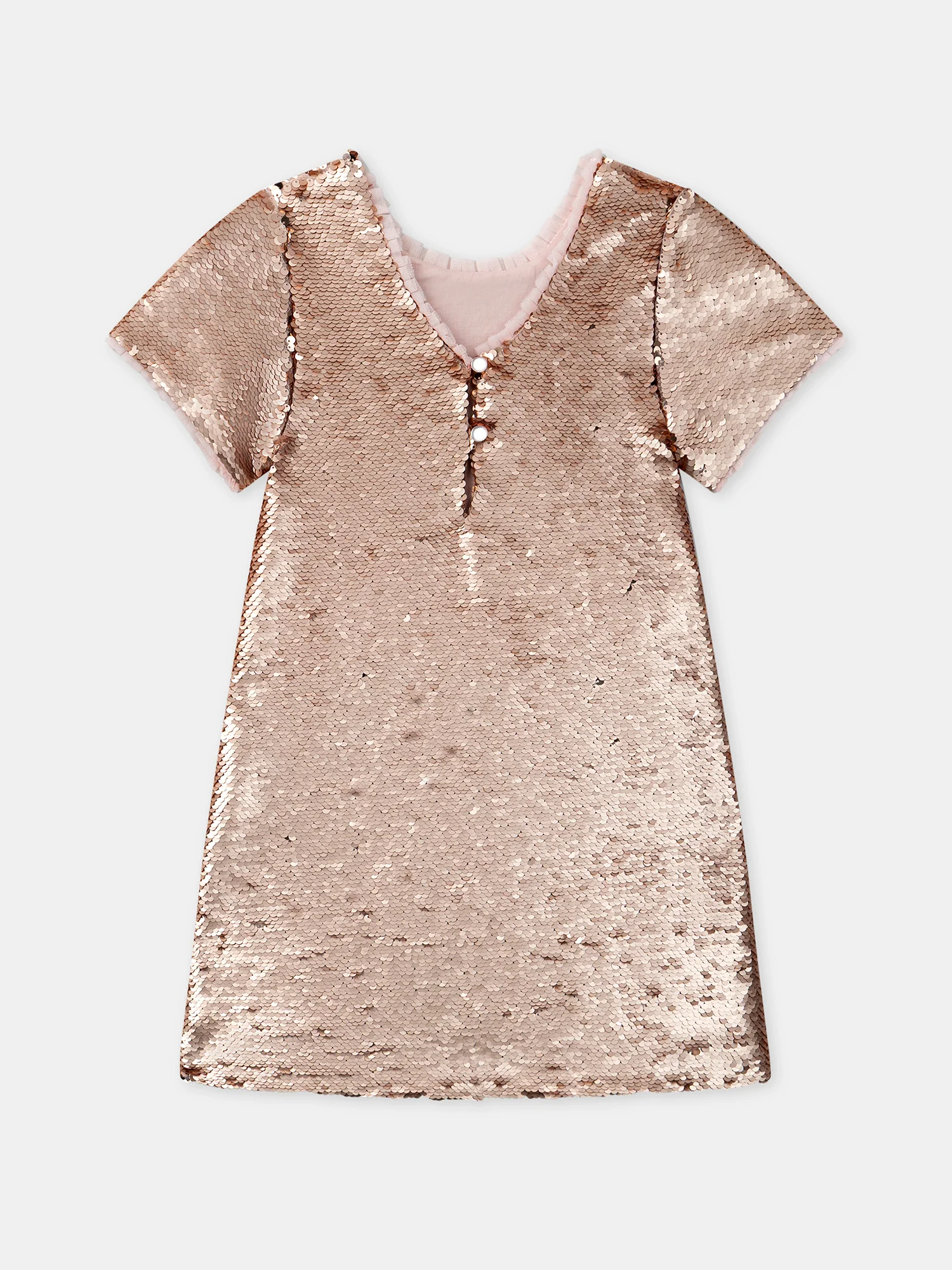 Robe Ă sequins roses Fille - Image 8