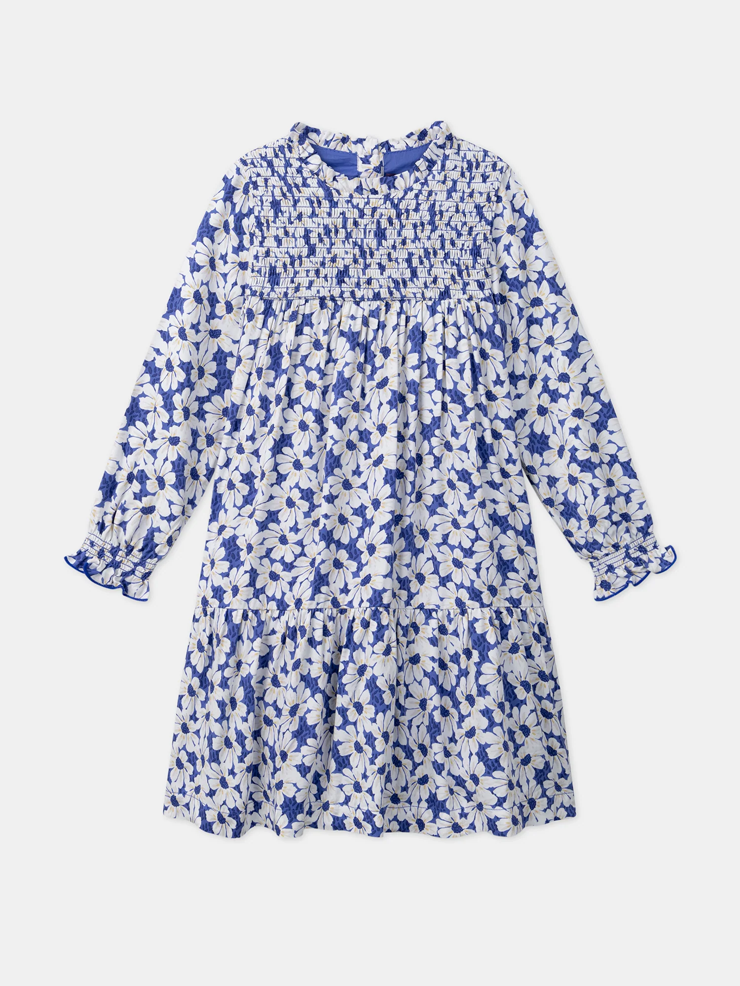 Robe à smock fleurie