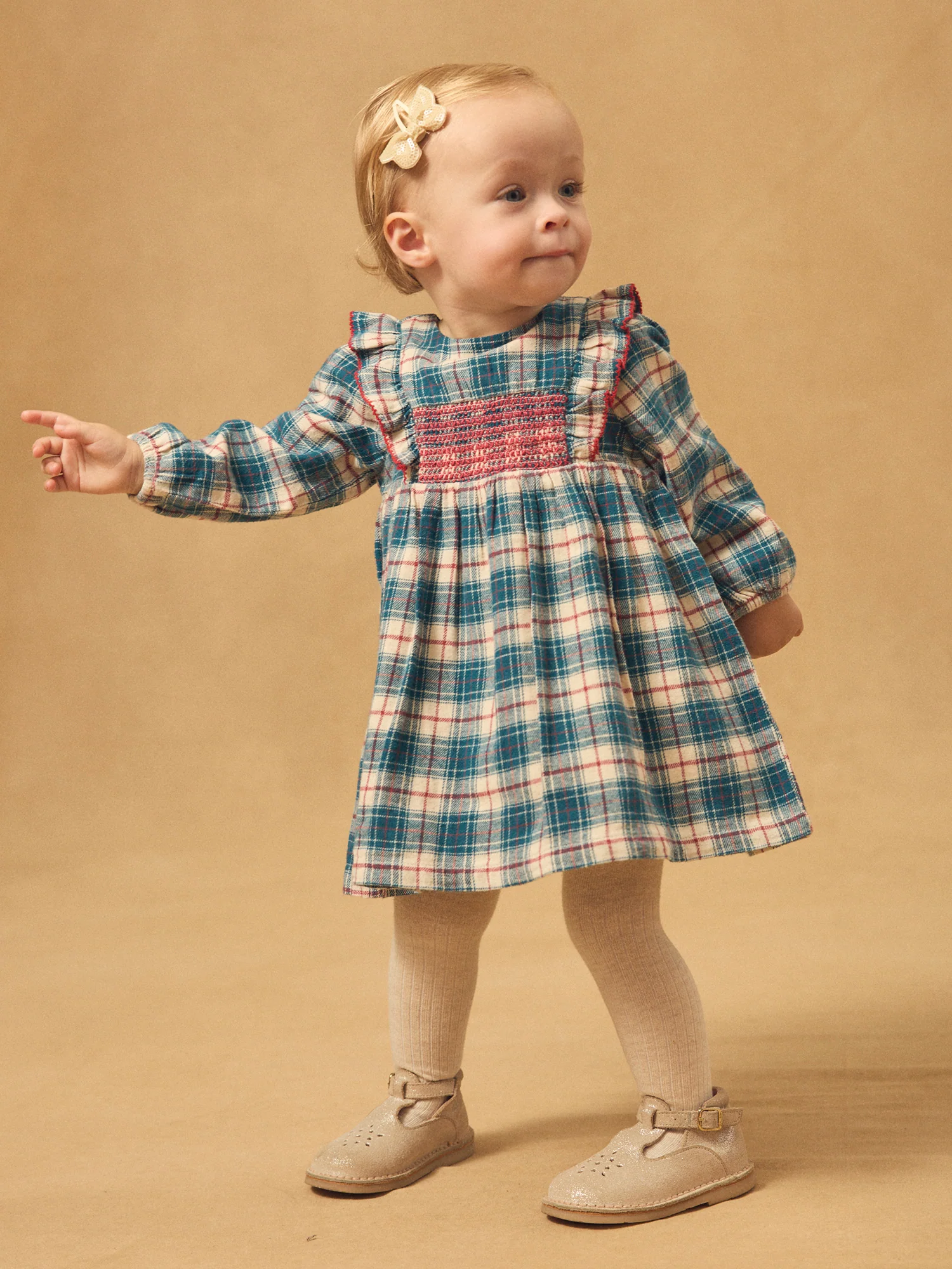 Robe à carreaux Bébé Fille - Image 4