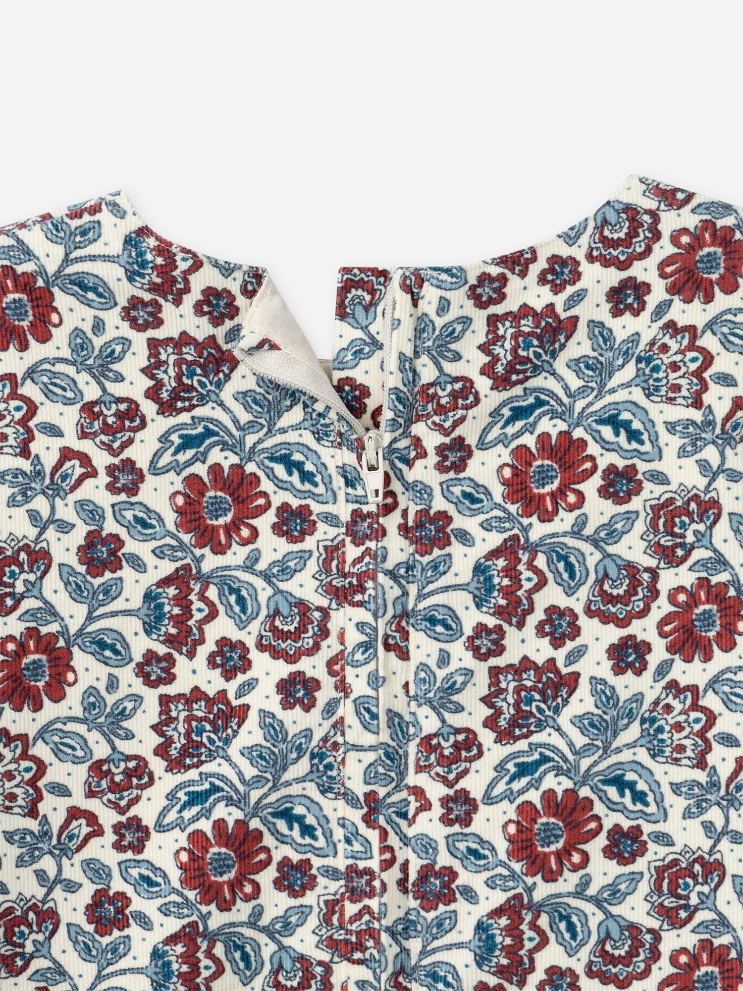 Robe imprimé fleuri en velours Fille - Image 7