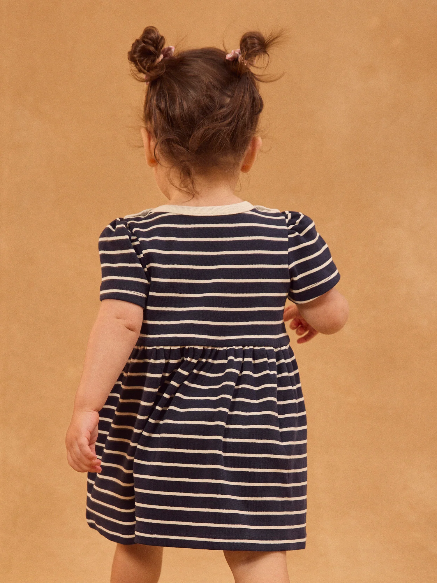Robe à rayures bleues marines Bébé Fille - Image 4