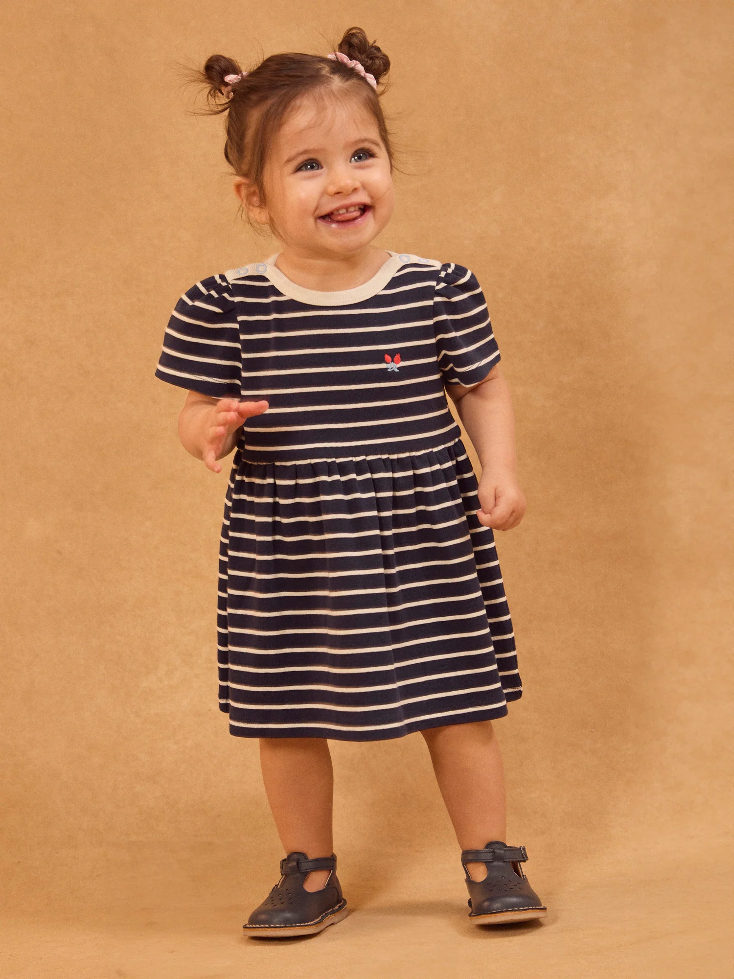 Robe à rayures bleues marines Bébé Fille - Image 5