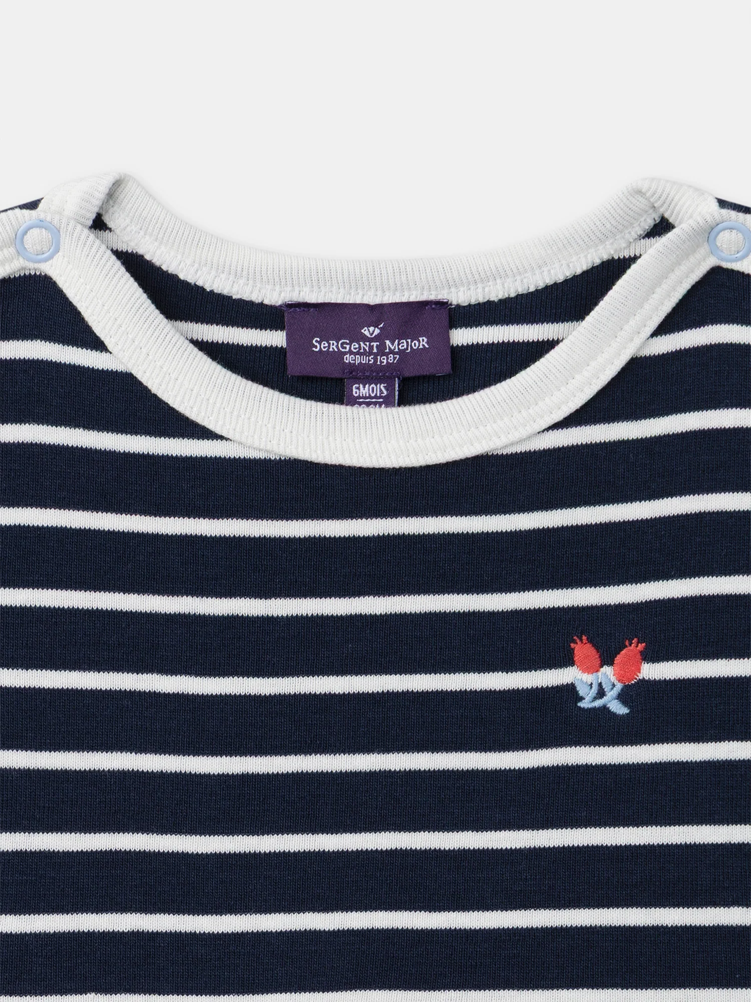 Robe à rayures bleues marines Bébé Fille - Image 6