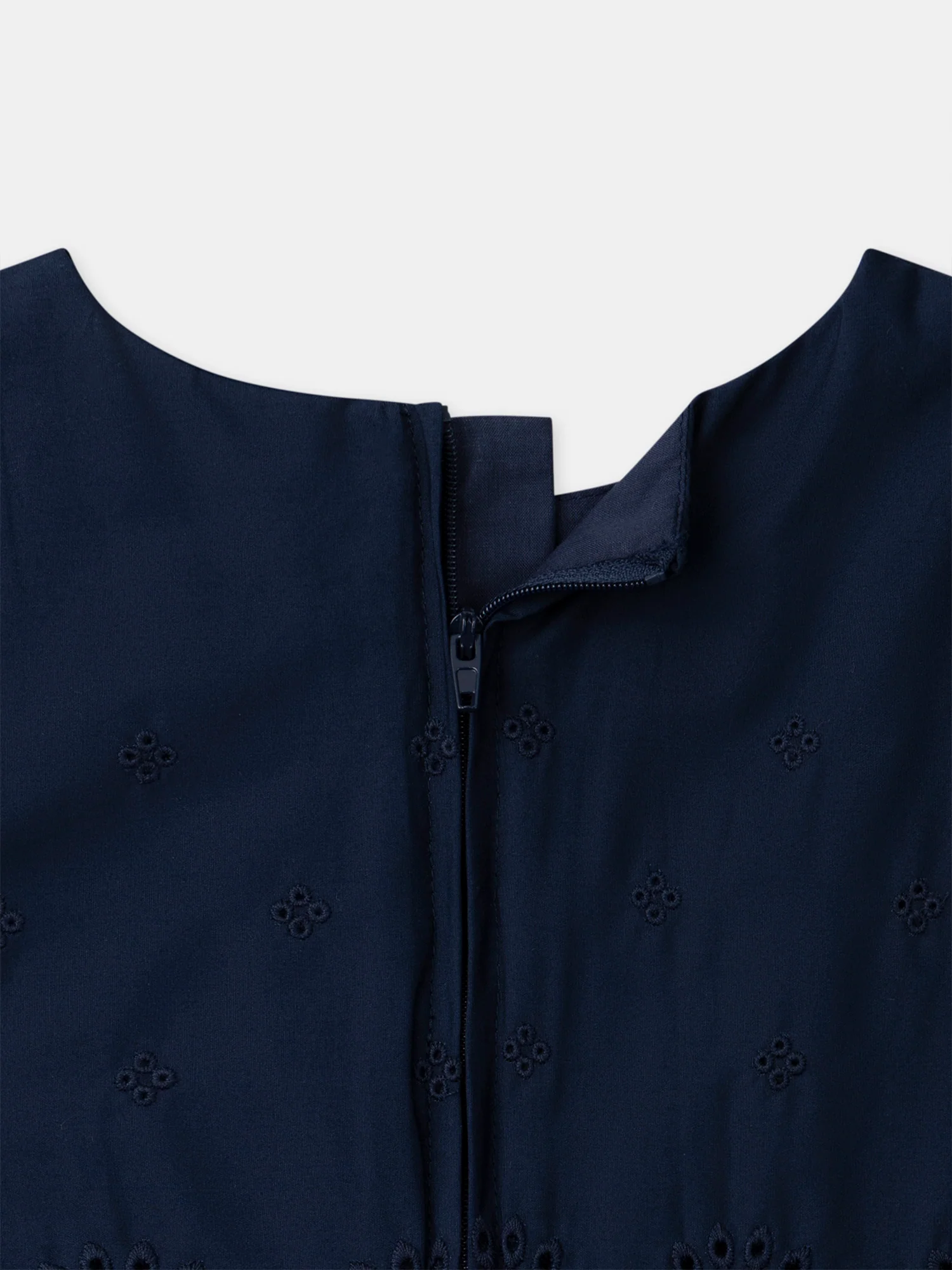 Robe bleue à broderies anglaises Fille - Image 7