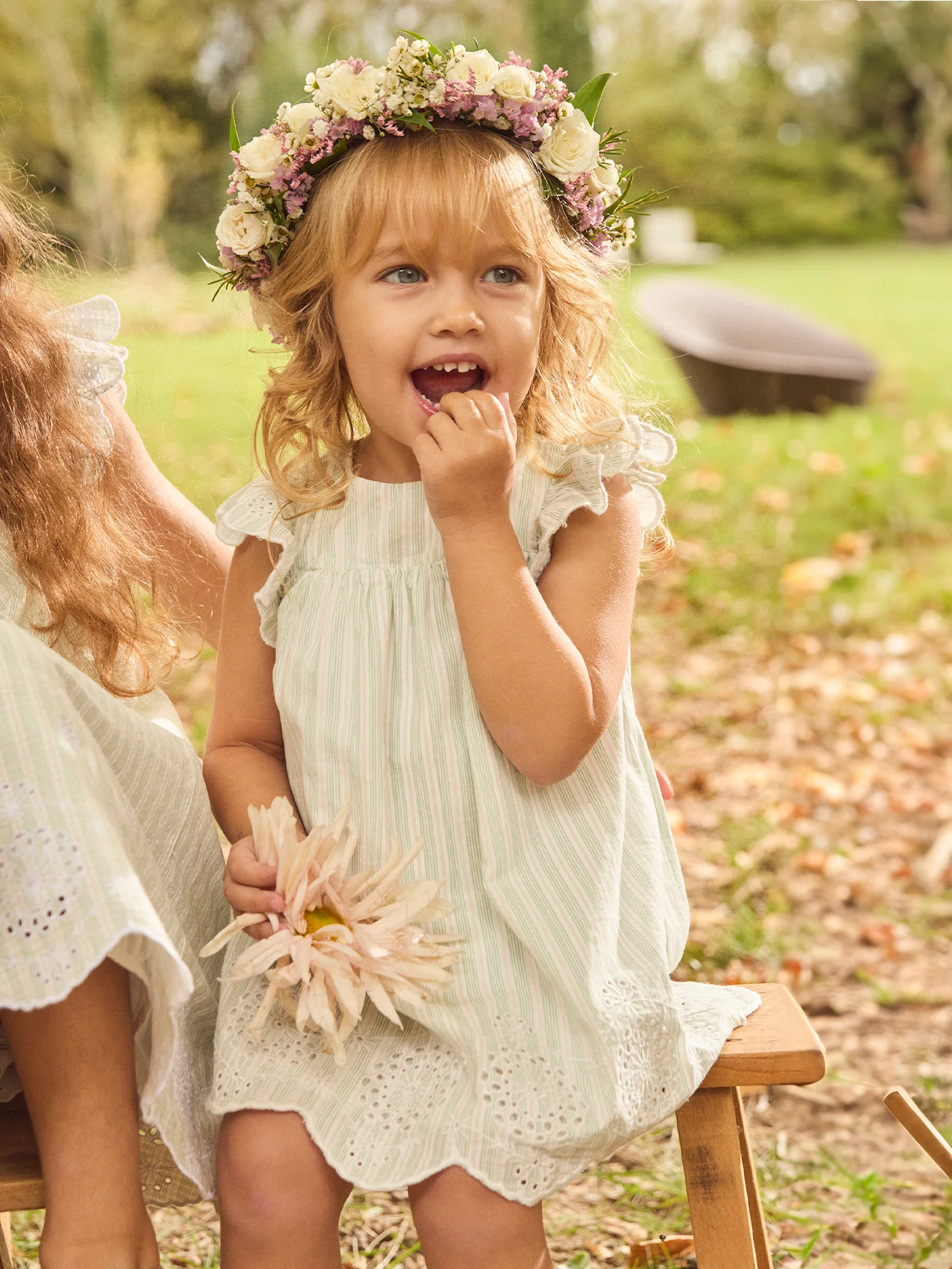 Robe + bloomer à rayures Bébé Fille - Image 2