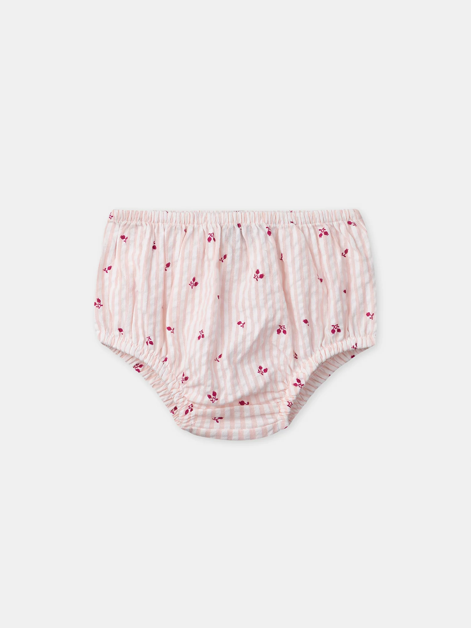 Robe + bloomer à rayures roses Bébé Fille - Image 6