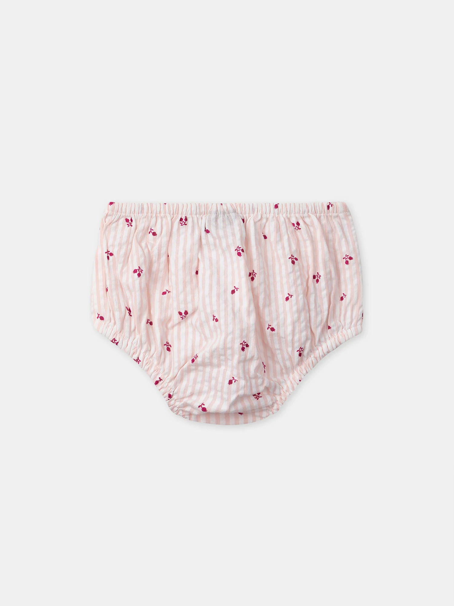 Robe + bloomer à rayures roses Bébé Fille - Image 7