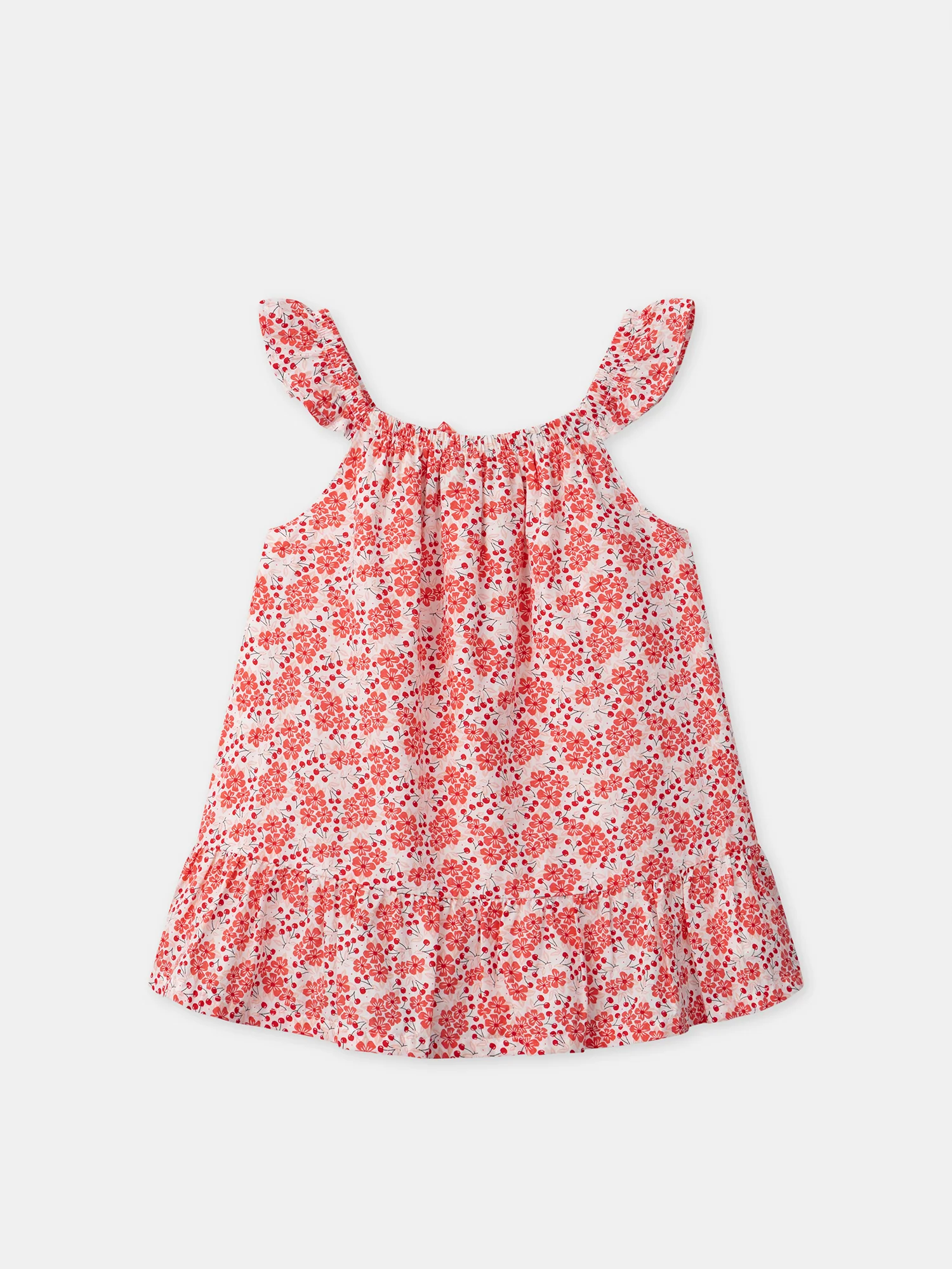 Robe + bloomer imprimé fleurie et cerises Bébé Fille - Image 8