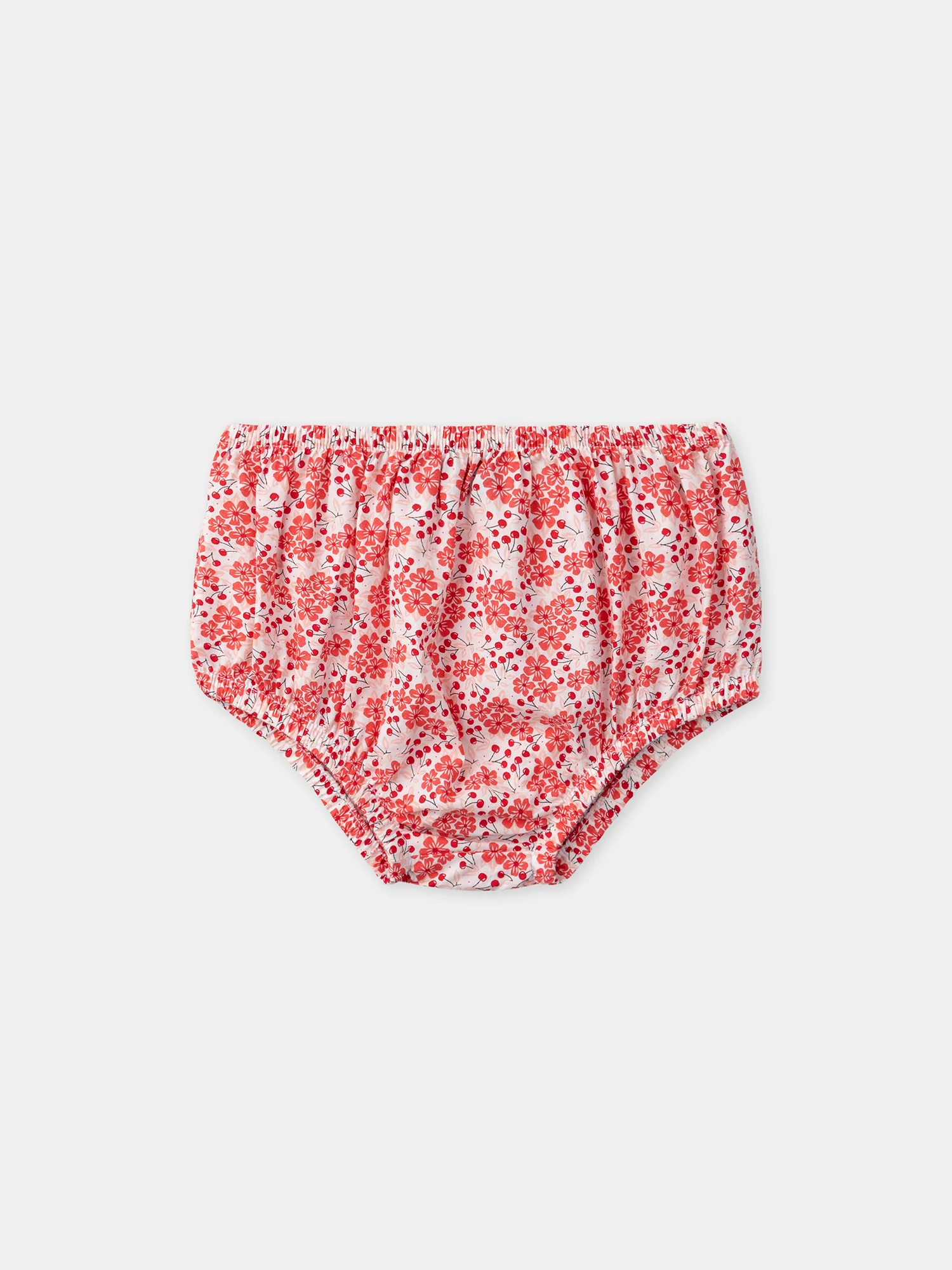 Robe + bloomer imprimé fleurie et cerises Bébé Fille - Image 9