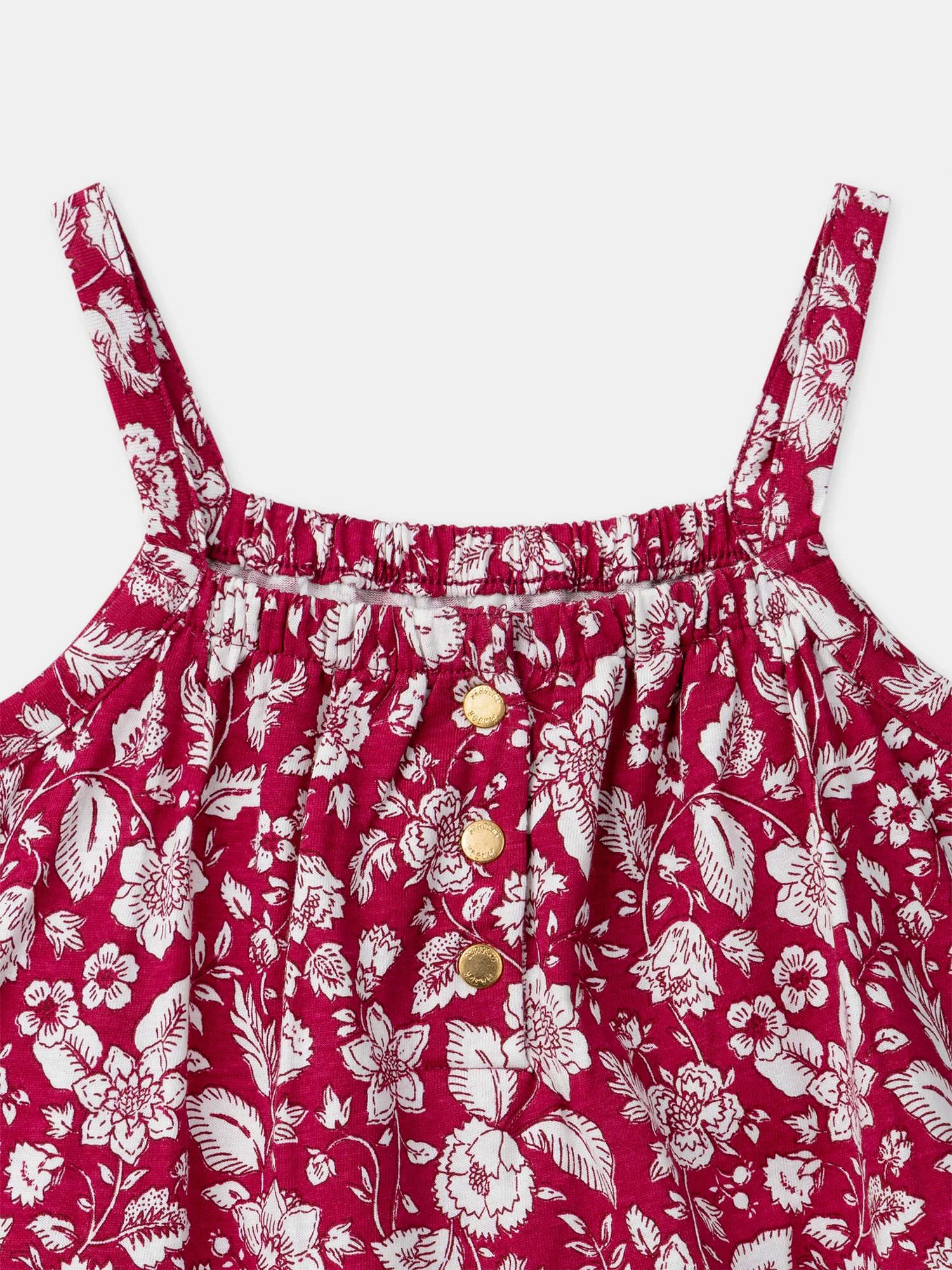 Robe body fuchsia imprimé fleuri Bébé Fille - Image 3