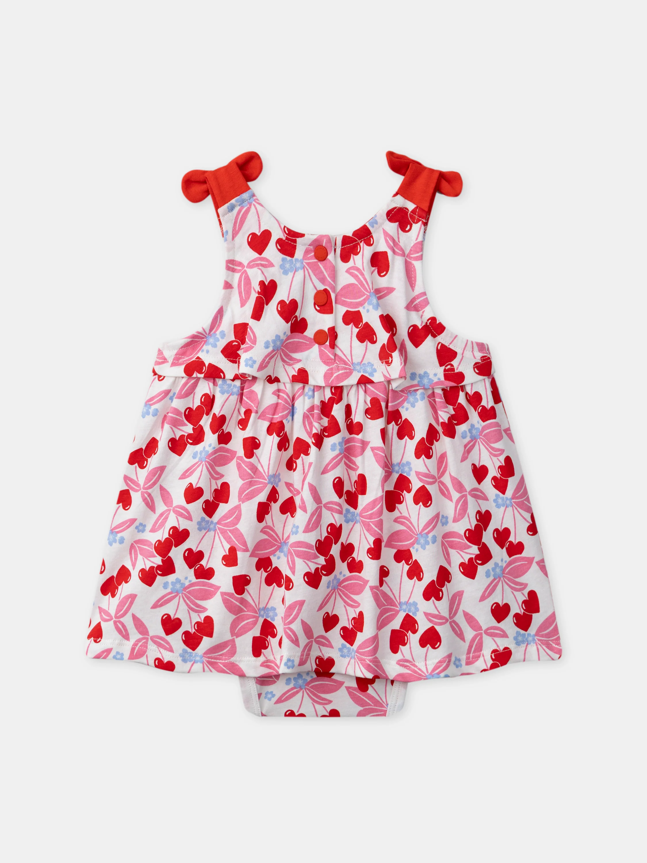 Robe body imprimée cerises coeurs - Image 4