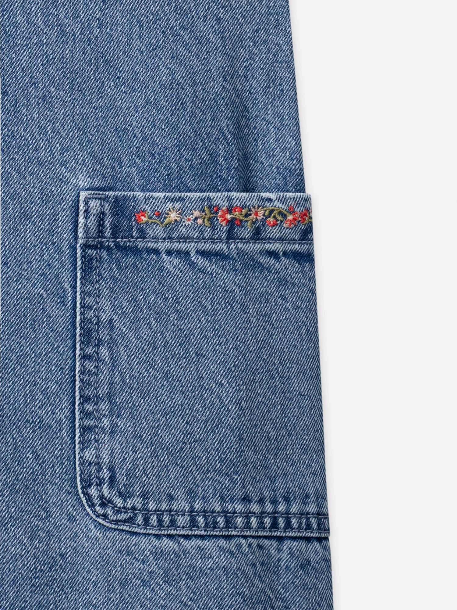 Robe salopette en denim Fille - Image 6