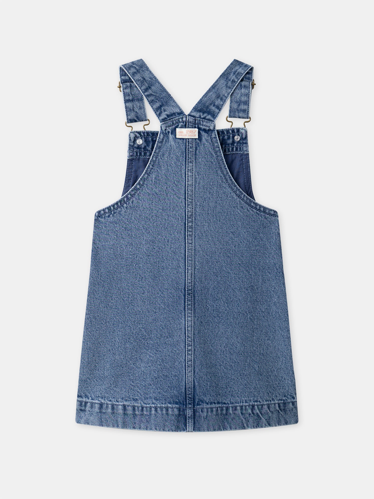 Robe salopette en denim Fille - Image 8