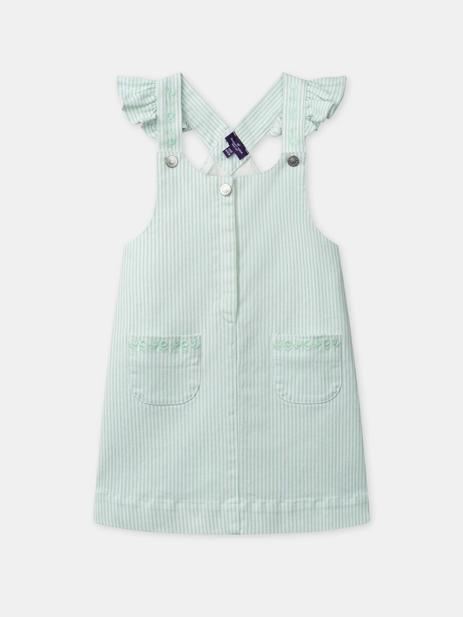 Robe Ă rayures vertes Fille