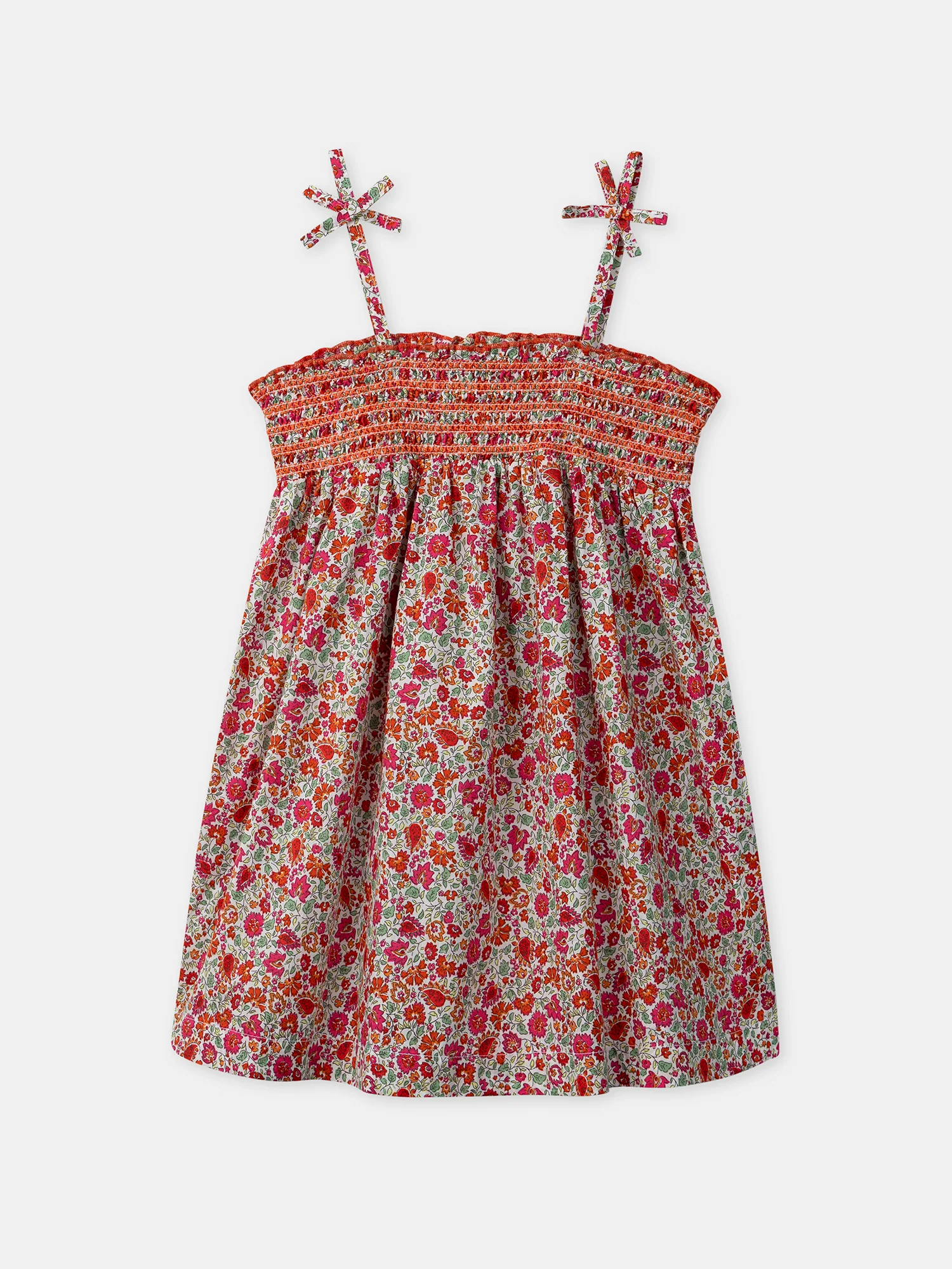 Robe courte fleurie