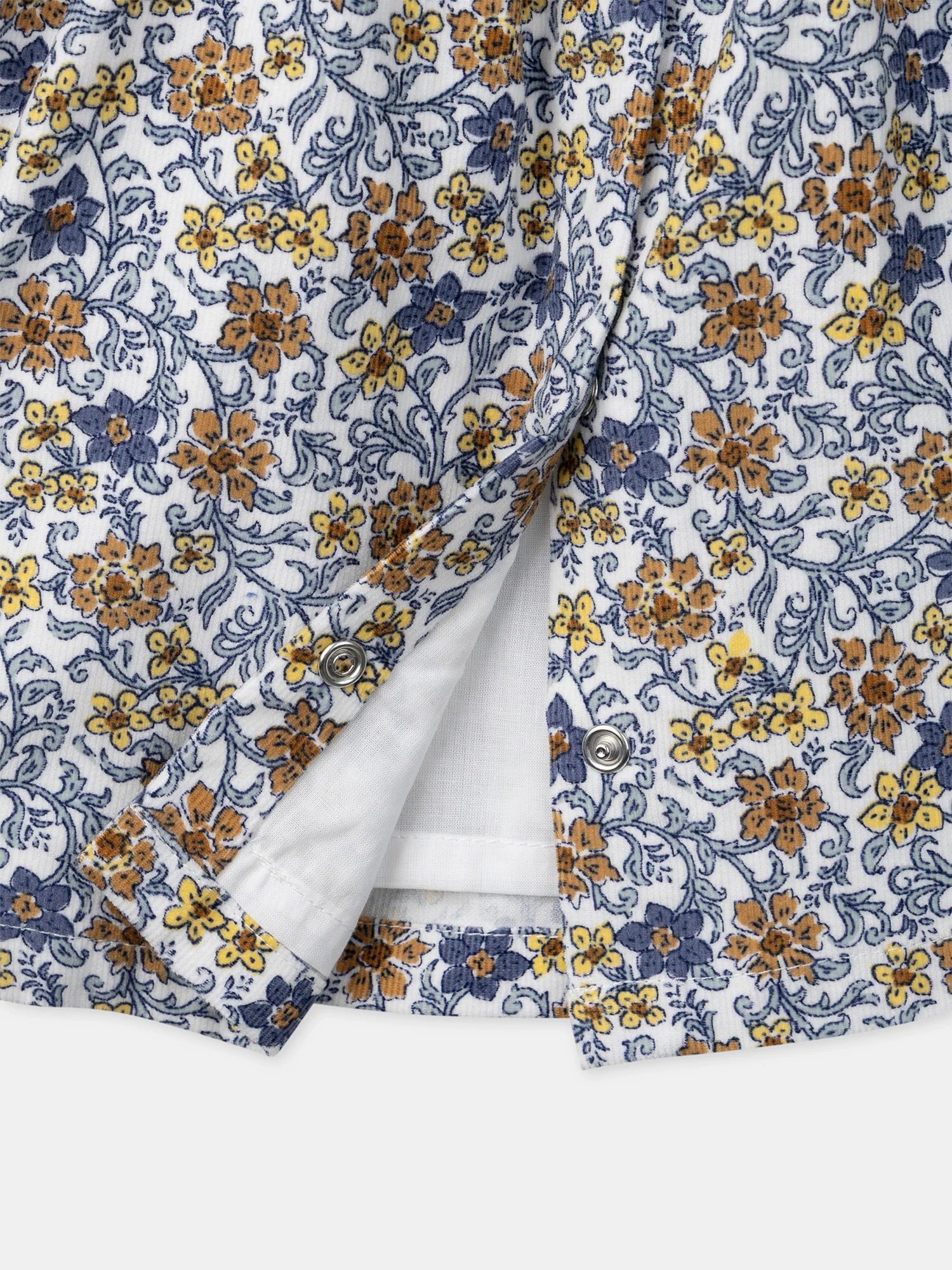 Robe imprimé fleuri en velours Bébé Fille - Image 7