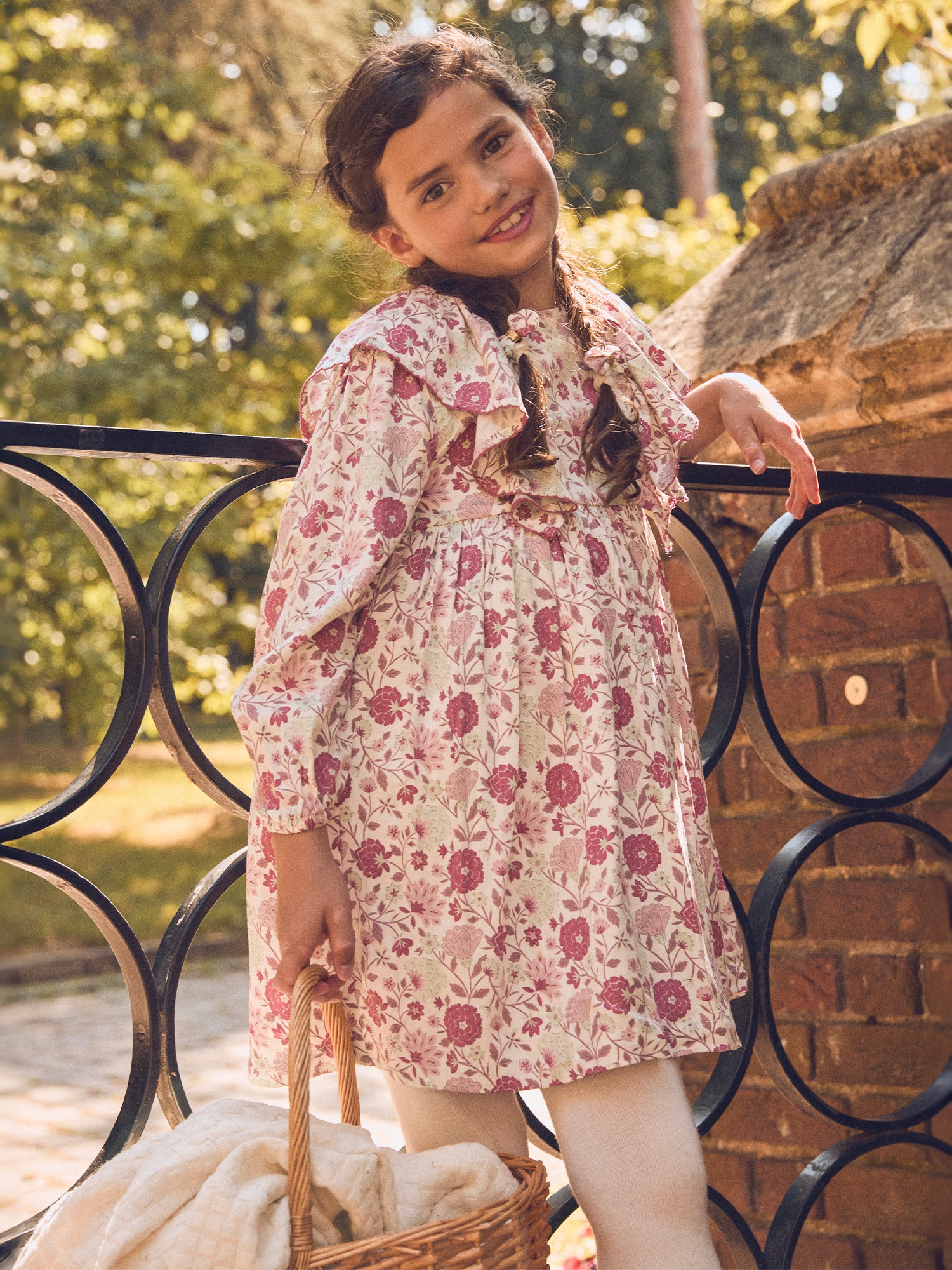 Robe imprimé fleuri à volants Fille - Image 2