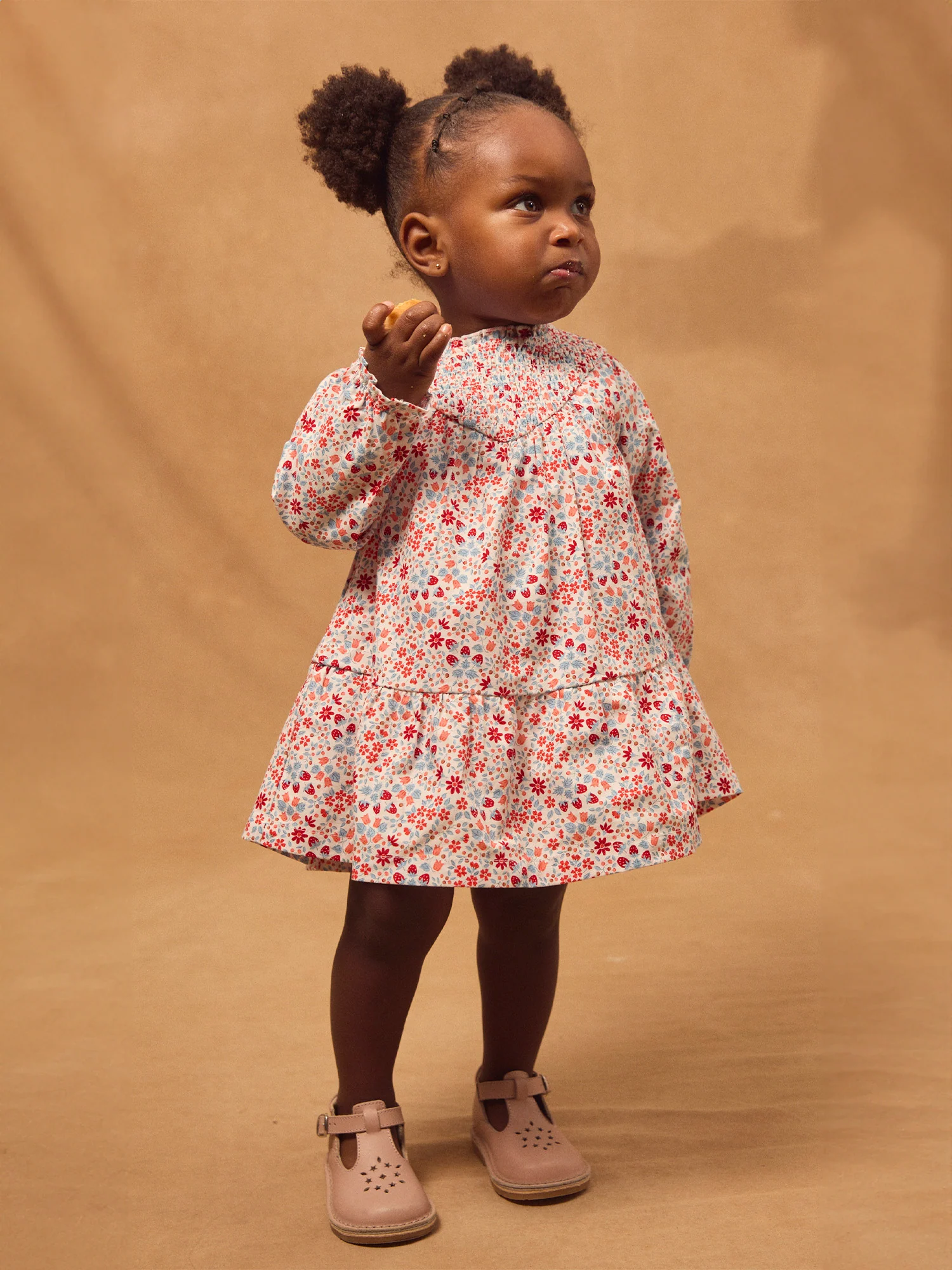 Robe imprimée fleuri et fraises Bébé Fille - Image 5