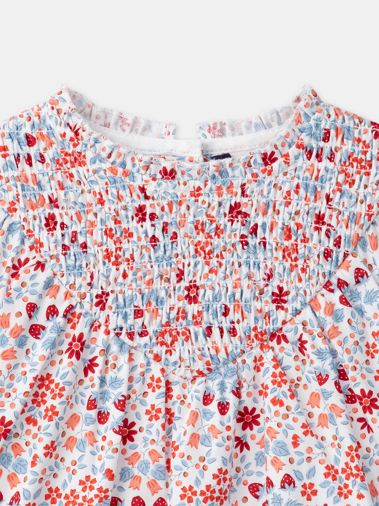 Robe imprimée fleuri et fraises Bébé Fille - Image 6