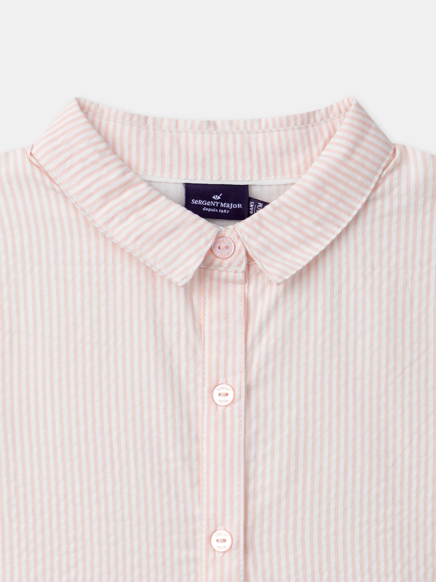 Robe chemise Ă rayures rose Fille - Image 6