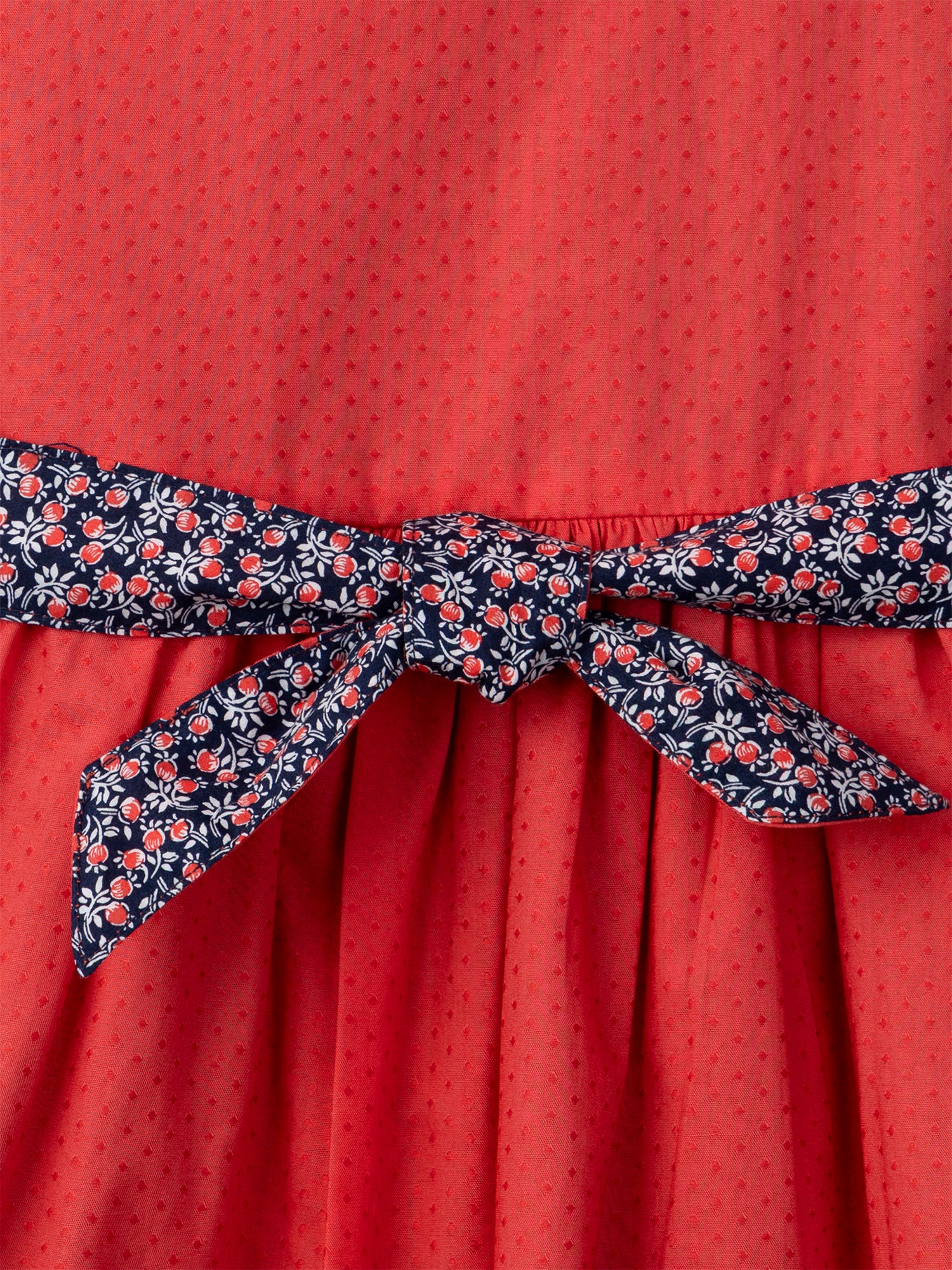 Robe réversible rouge ou imprimé fleuri Fille - Image 5