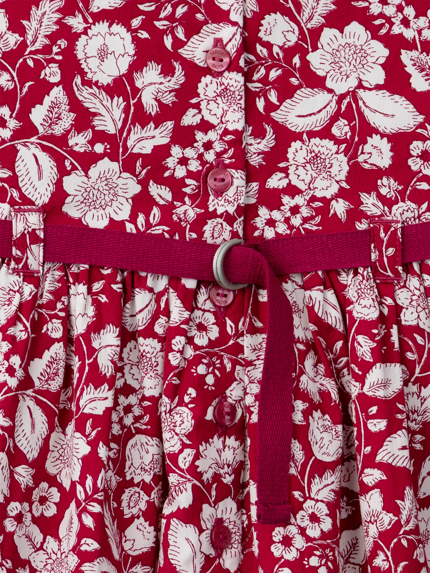 Robe fuchsia imprimé fleurs Fille - Image 6